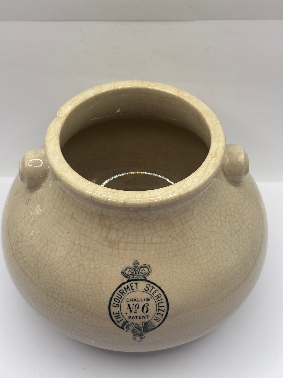 Old advertising bowl, The gourmet steriliser
