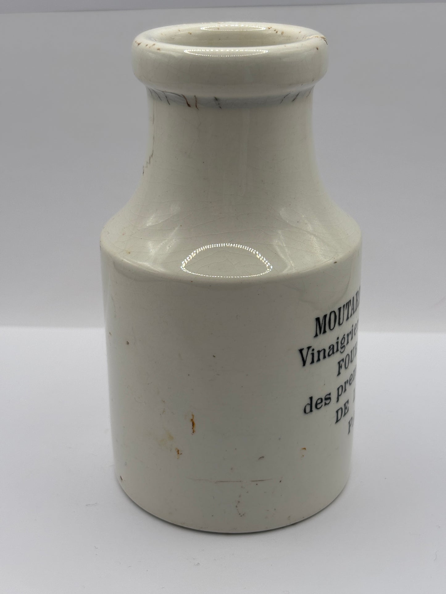 Old french mustard pot, Moutarde de maille