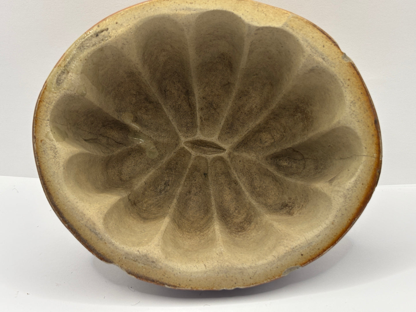 Old stoneware jelly mould. Jello