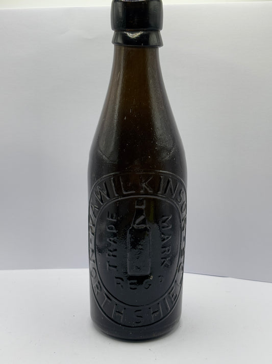 Old North Sheilds pictorial beer bottle, W.A Wilkinson