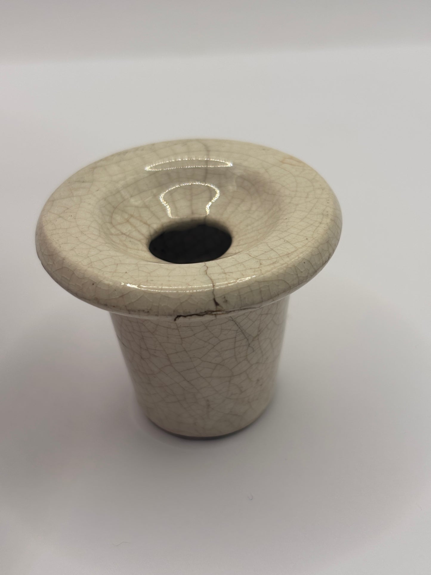 Old stoneware desk ink, inkwell