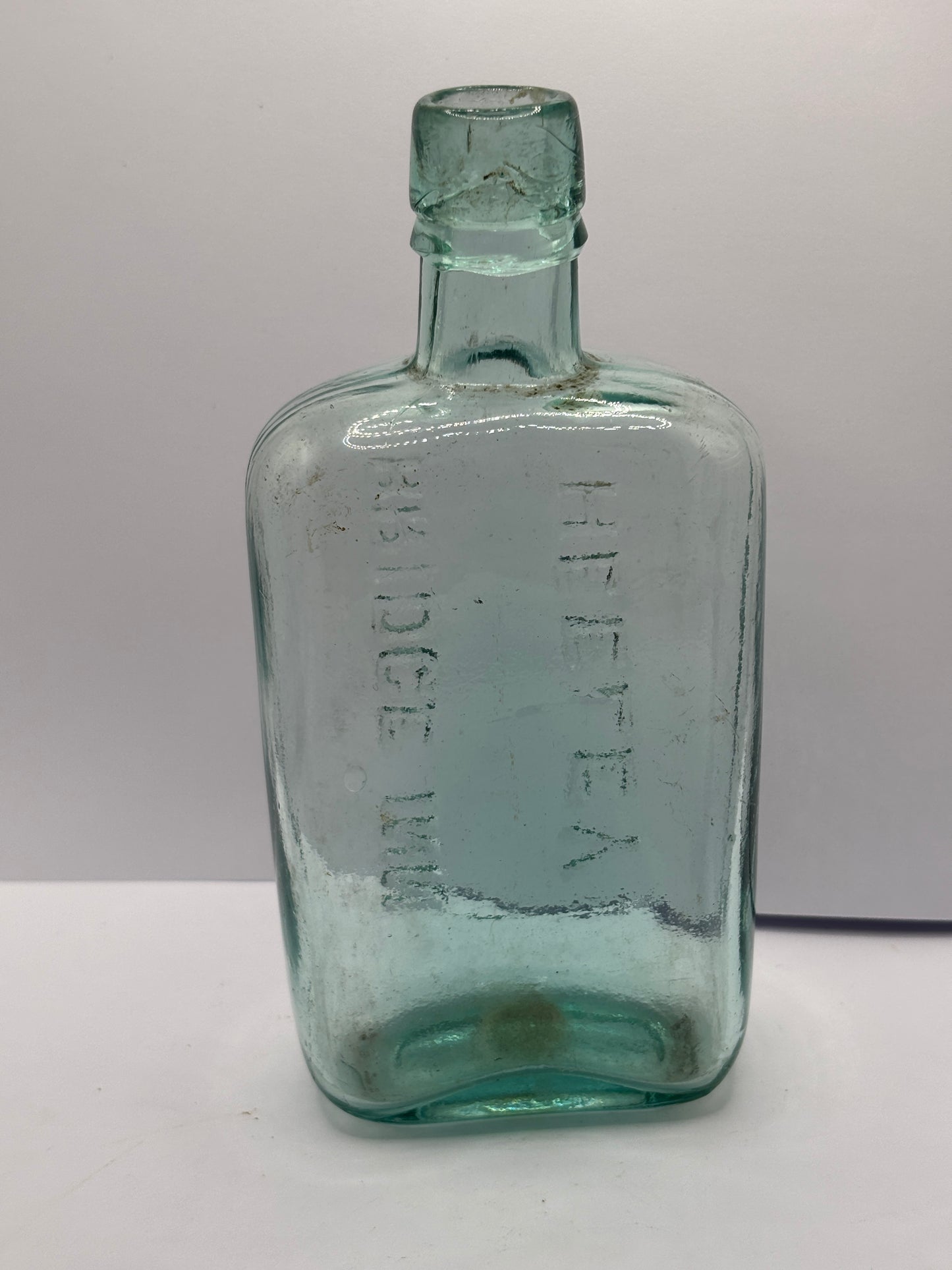 Old glass flask, Bridge inn Heeley