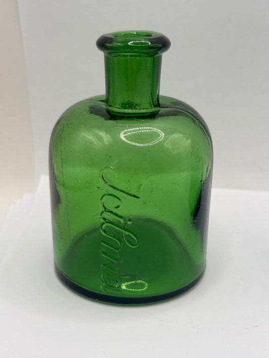 old green glass Jailma bottle
