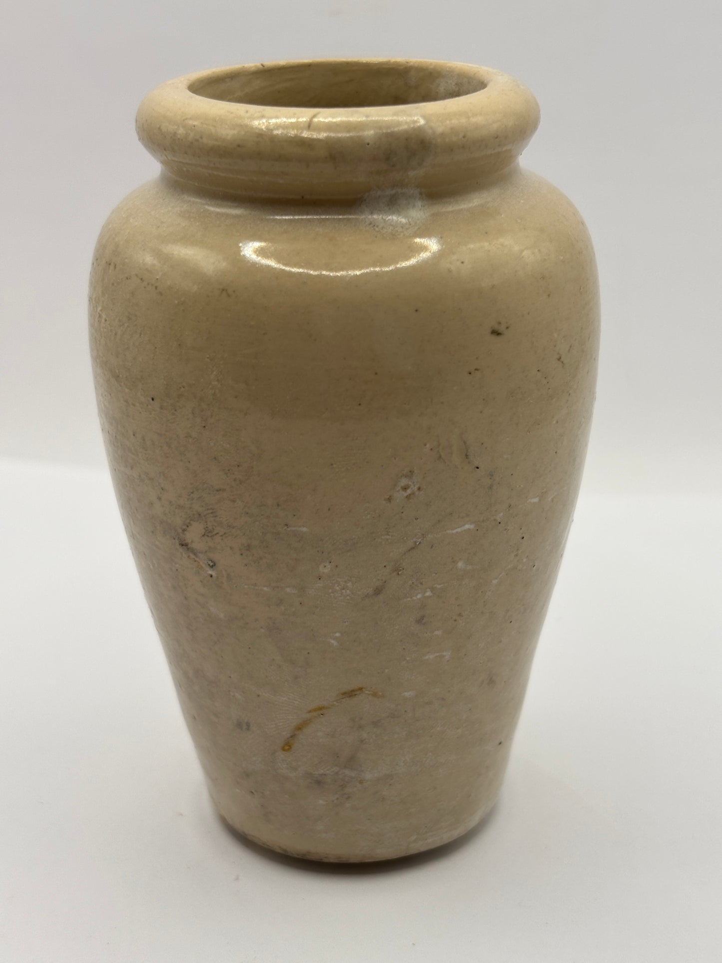 Old rare advertising cream pot, Prestons Creamery pure rich cream 9.5cms