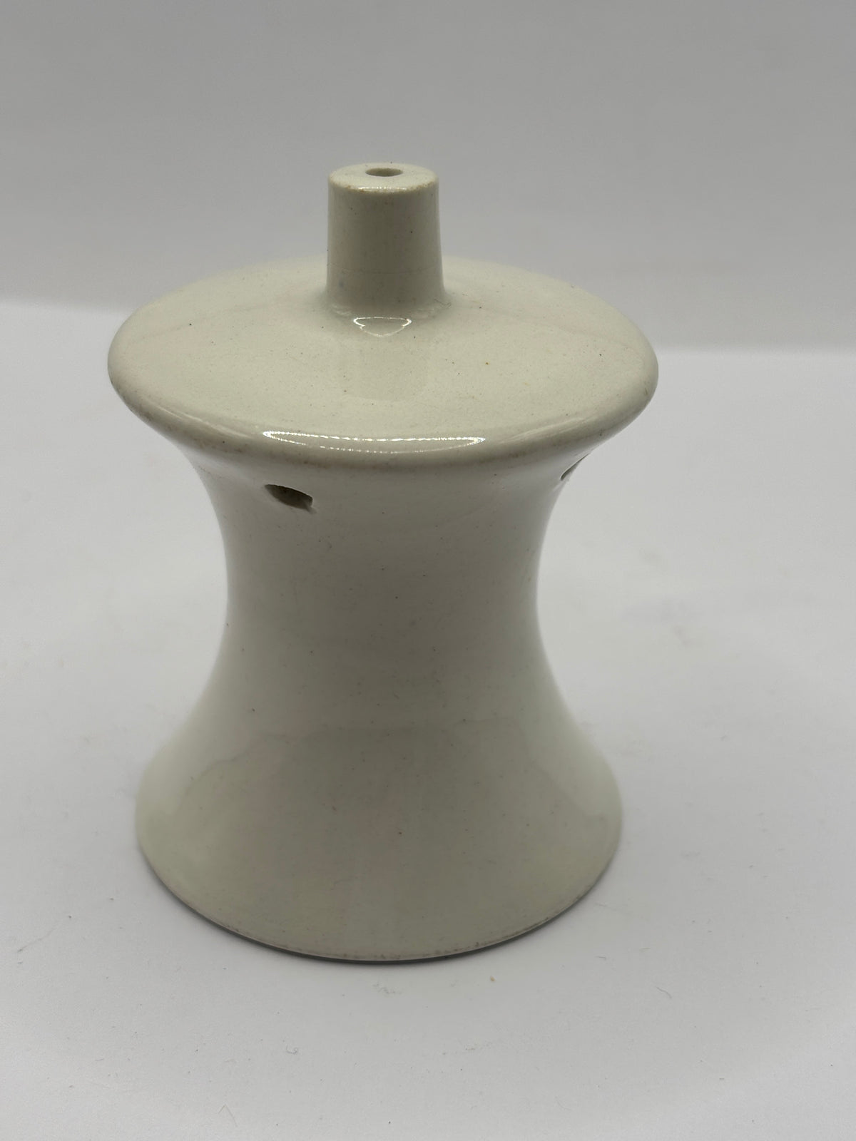 Old stoneware pie funnel, The Gourmet pie cup