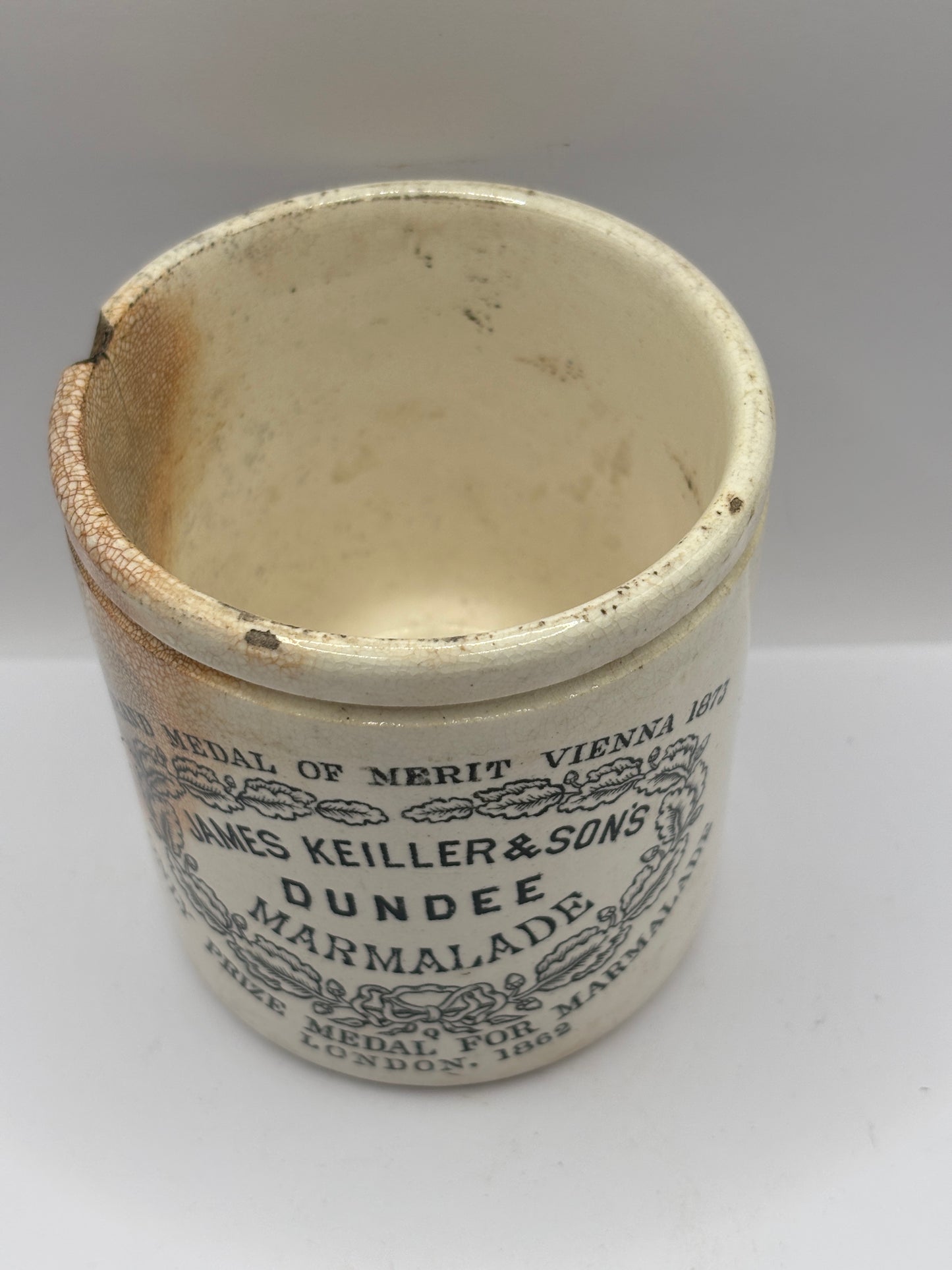 Old 1lb James Keiller dundee marmalade jar