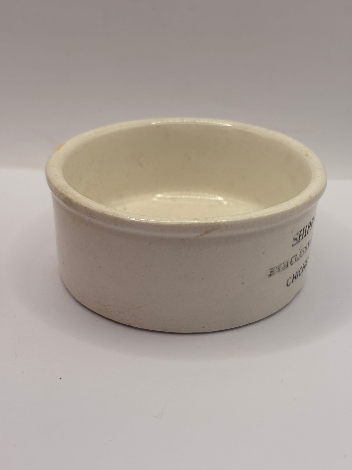 Old advertising meat paste pot, Shippams high class potted meat