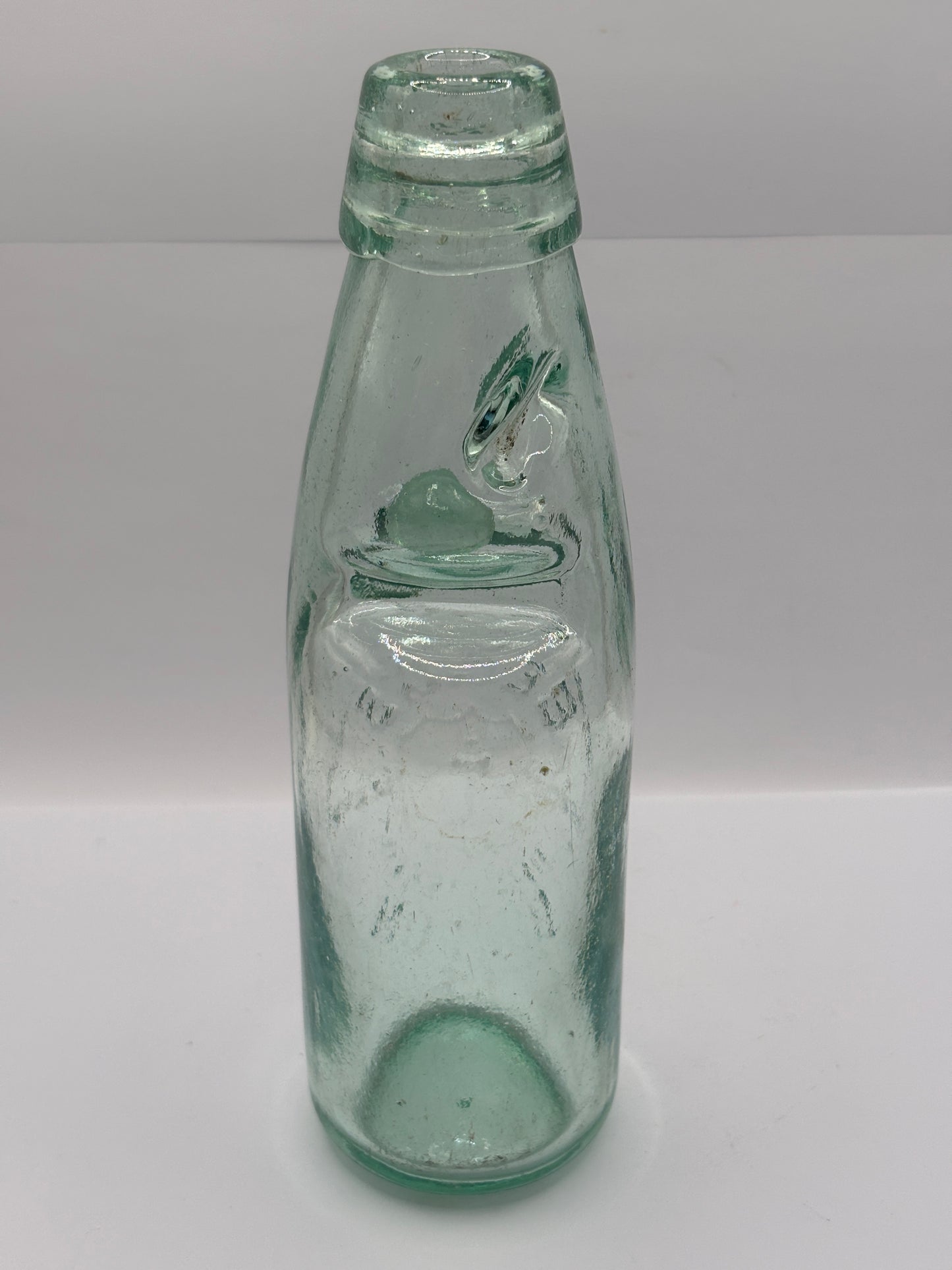 Old Bolton codd bottle, with marble. Begg’s