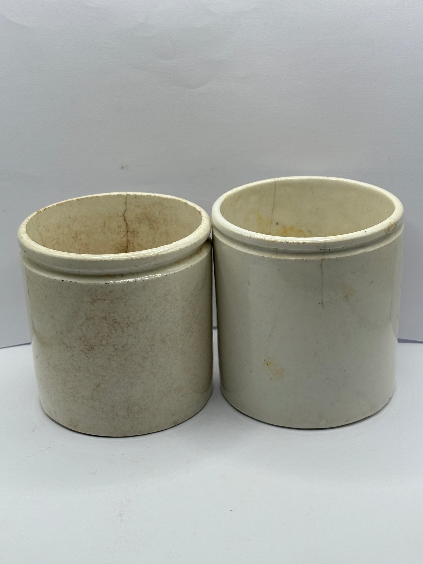 2 old advertising pots, Gray & Sons. Jam & marmalade