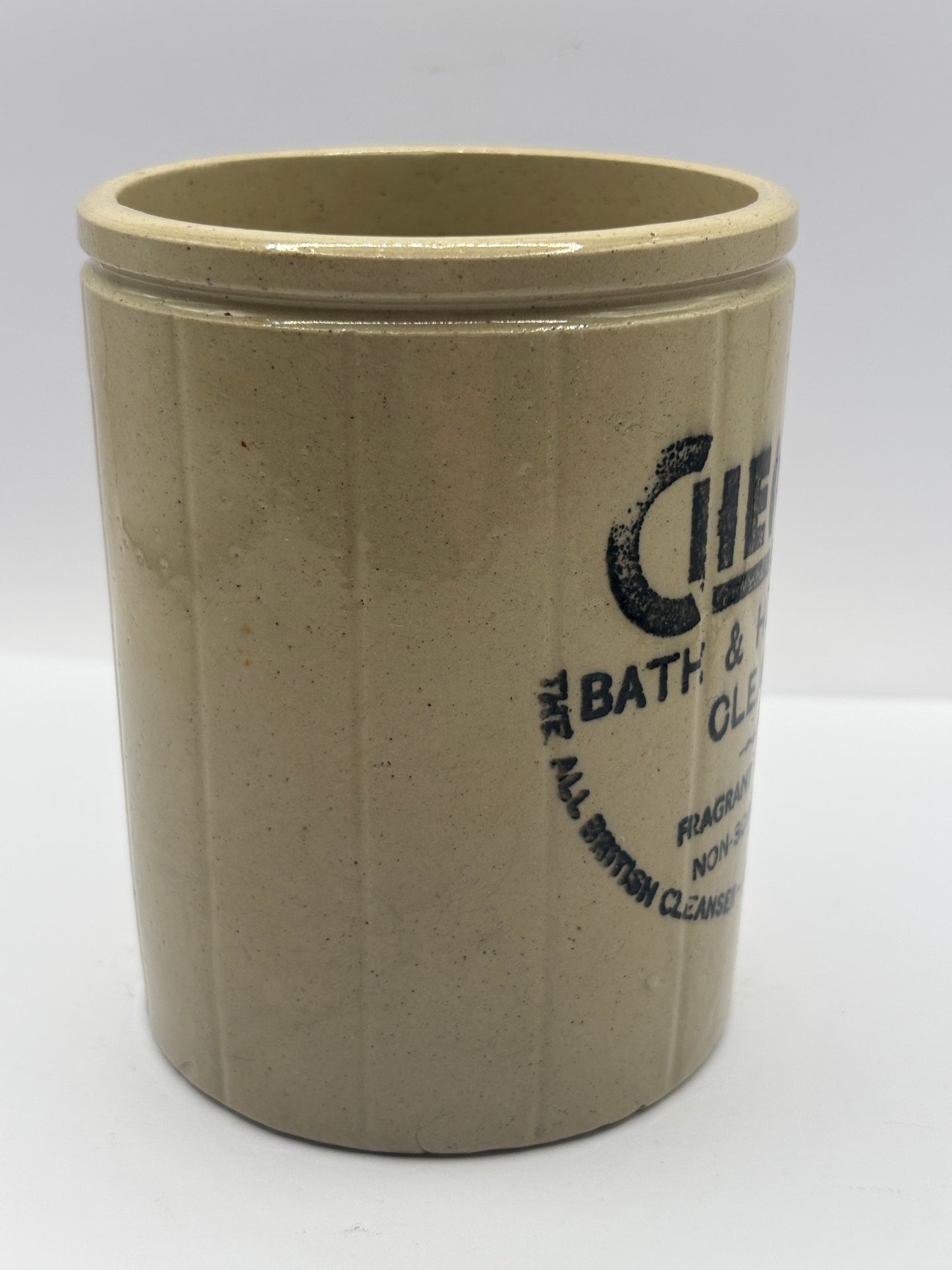 Old advertising jar, Chemico bath & household cleanser