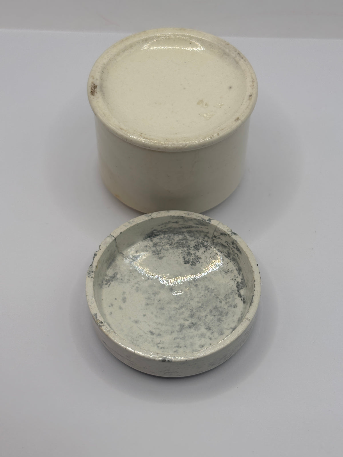 Old advertising lid and base. Atkinsons rose cold cream