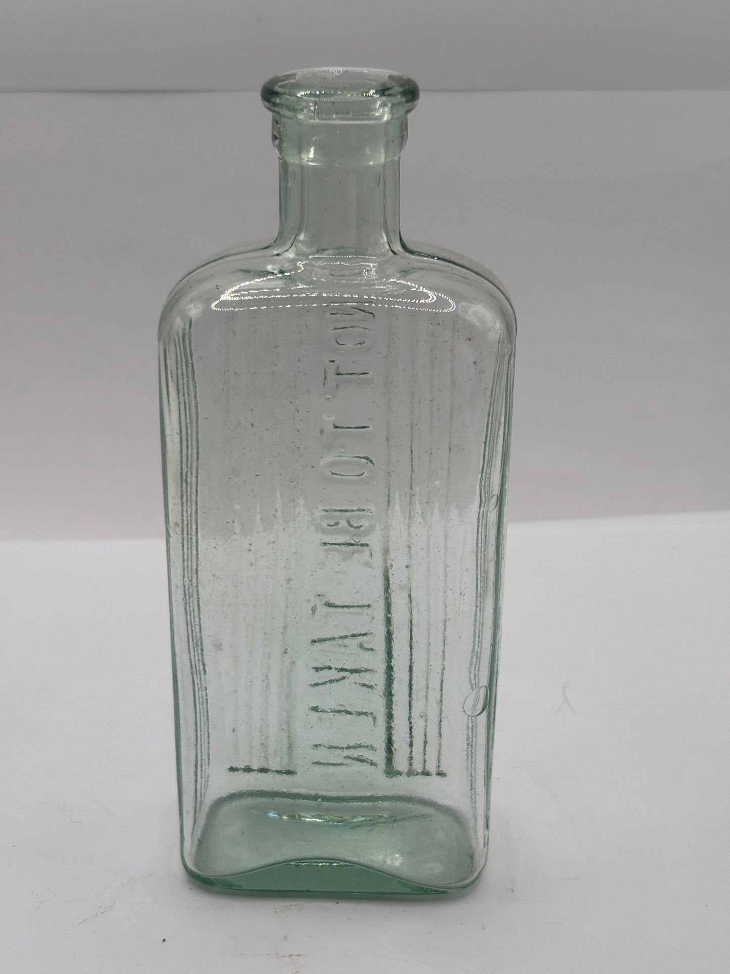 Old aqua glass poison bottle, not to be taken (Copy)