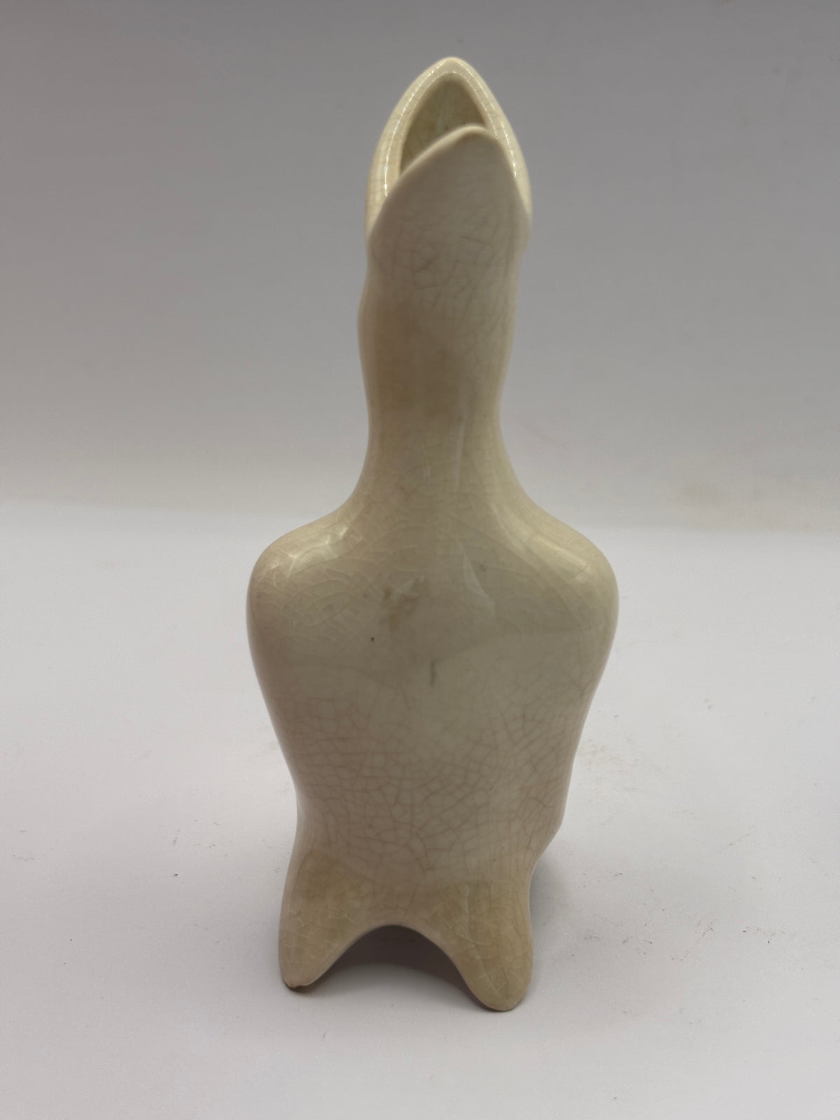 Old stoneware pie bird, pie funnel