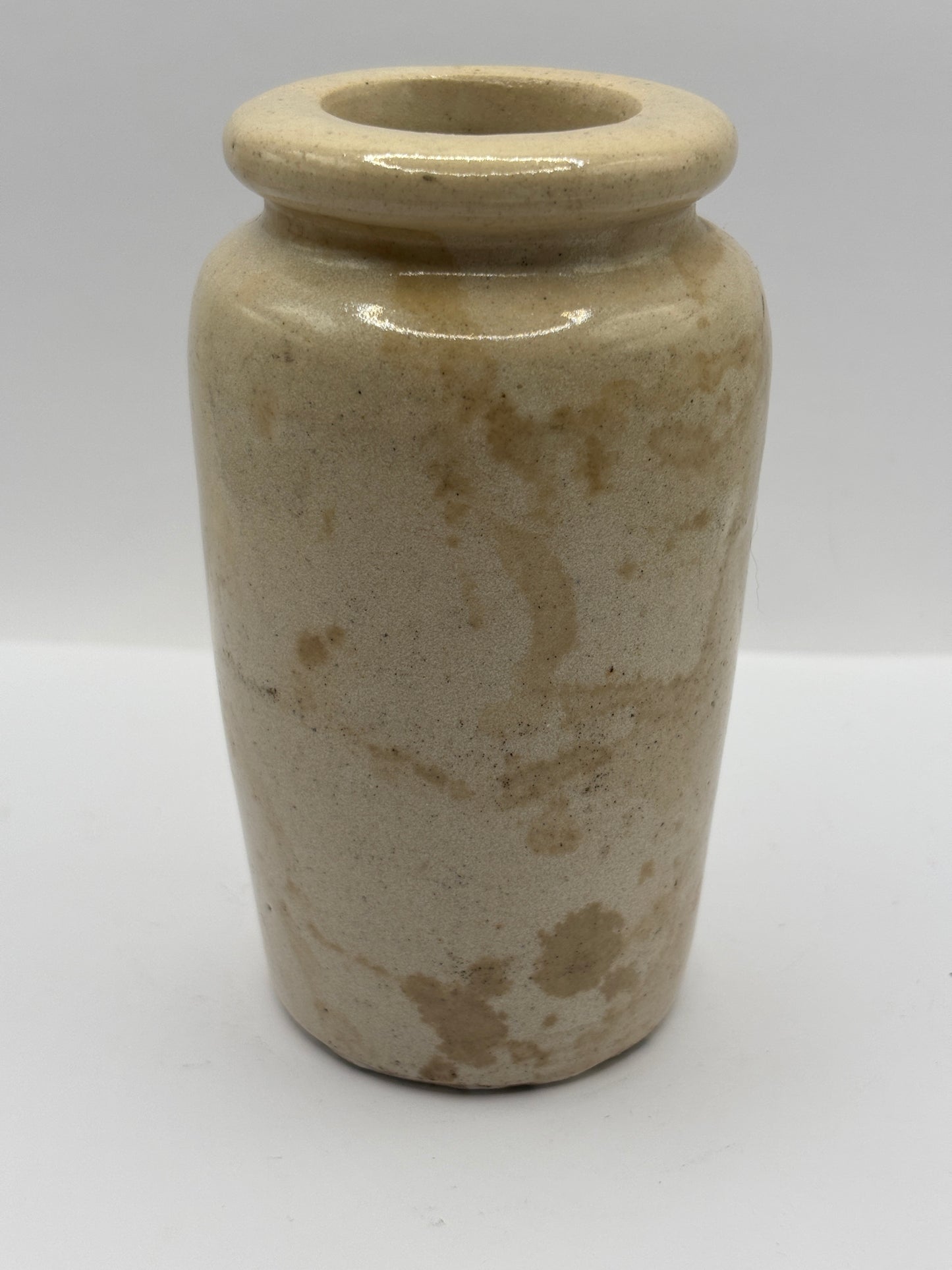 Old advertising cream pot, Dunragit preserved cream