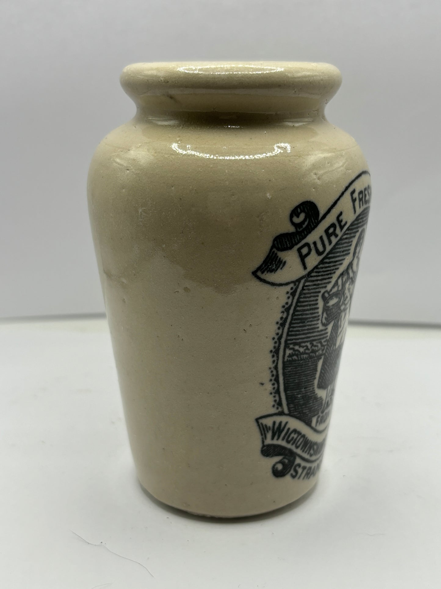 Stranraer rich preserved cream pot, milk maid