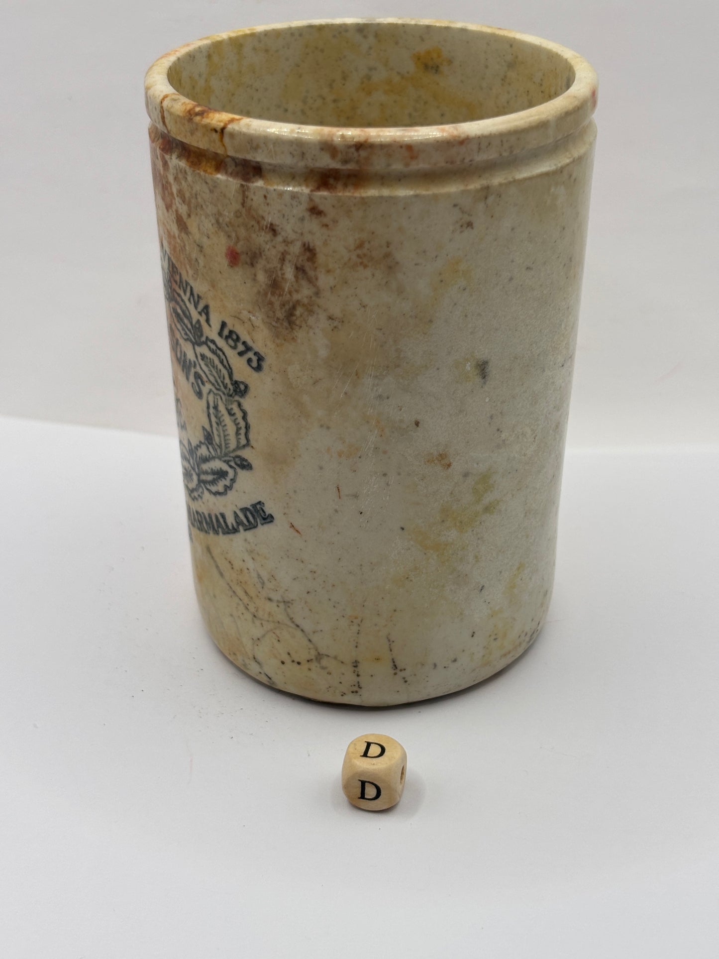 Old 1lb James Keiller Dundee marmalade jar (D)