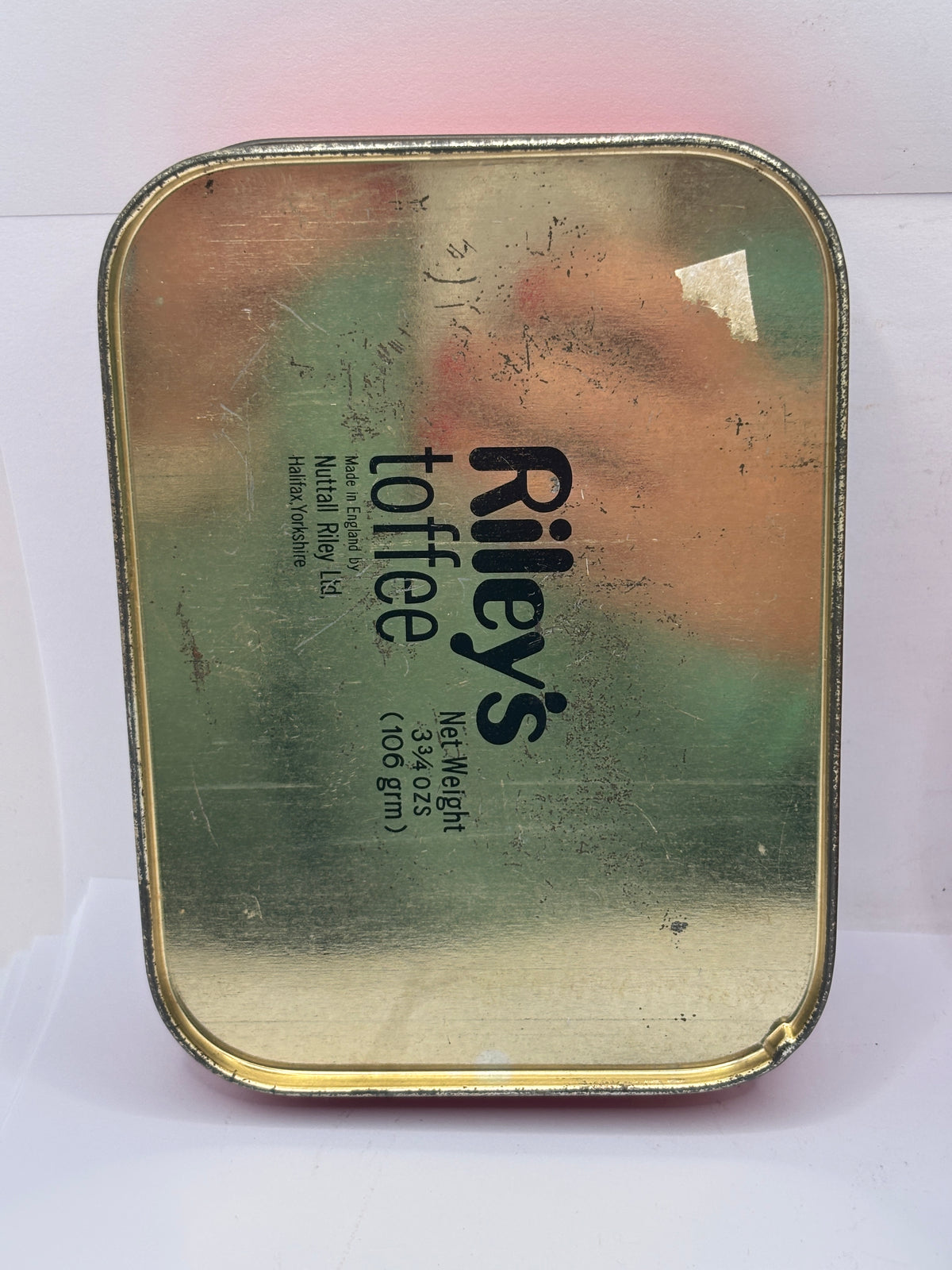 Old advertising tin, Riley’s toffee