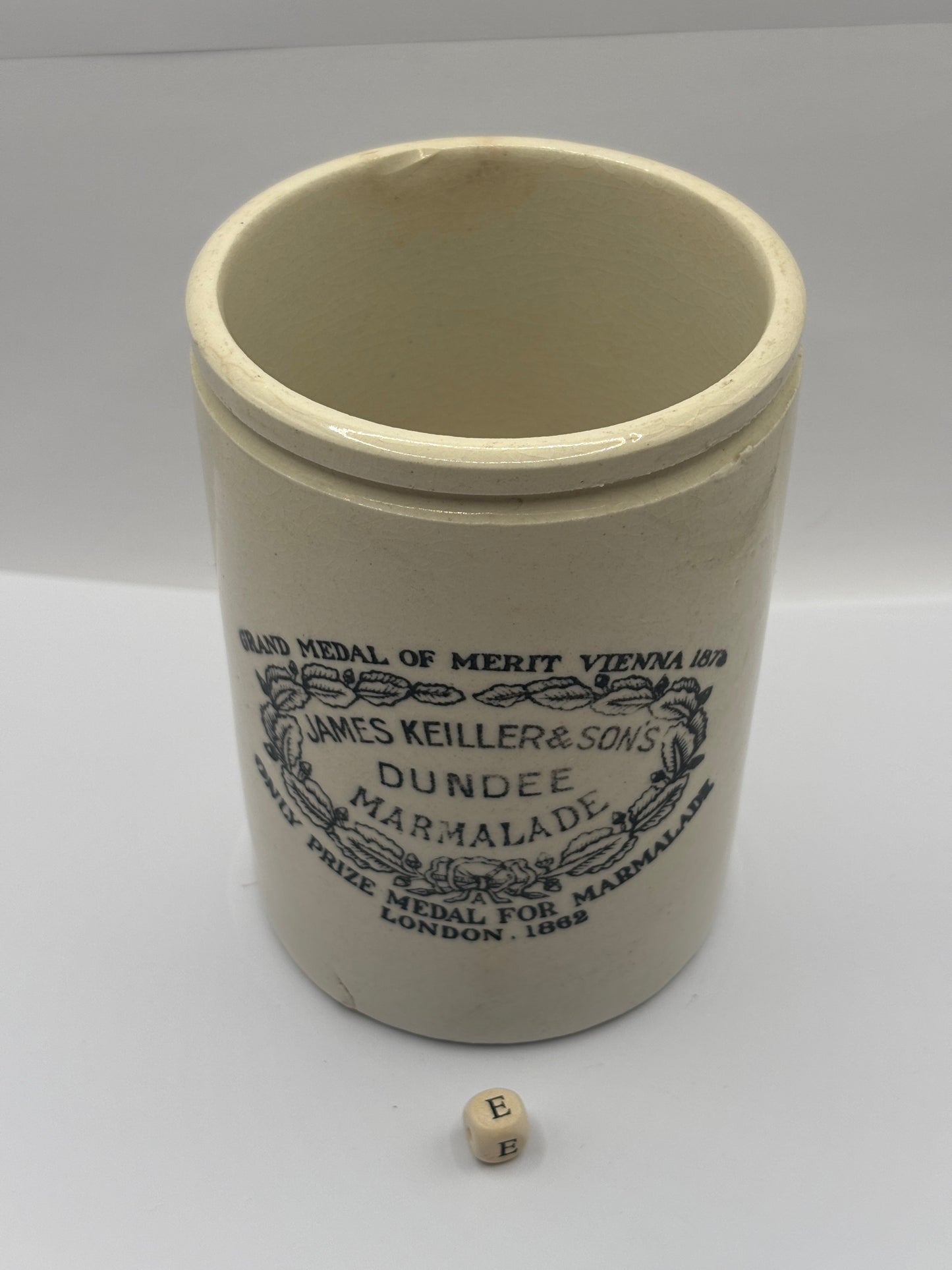 Old 2lb James Keiller Dundee marmalade Jar (E)