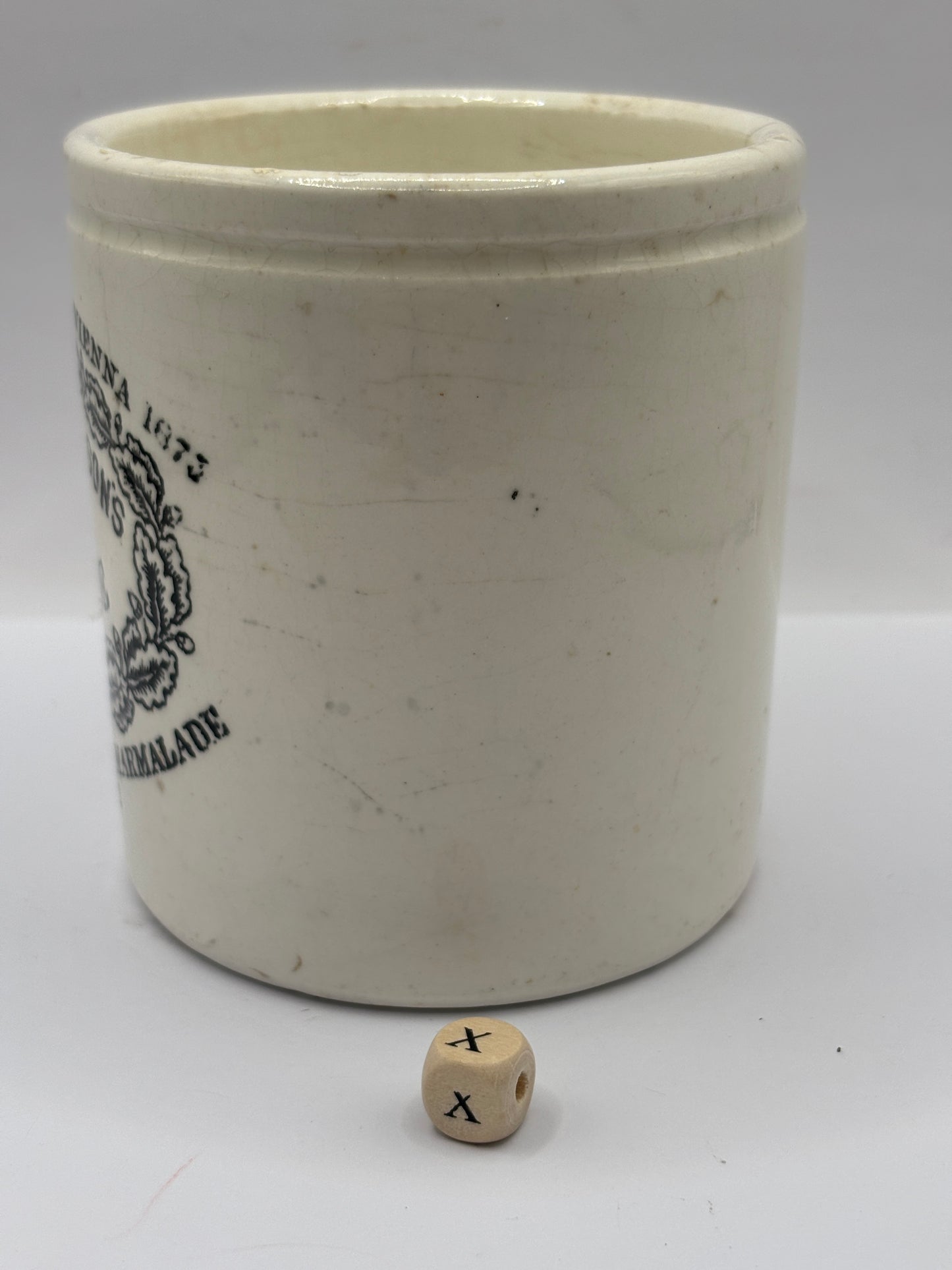 Old 1lb James Keiller Dundee marmalade jar (x)