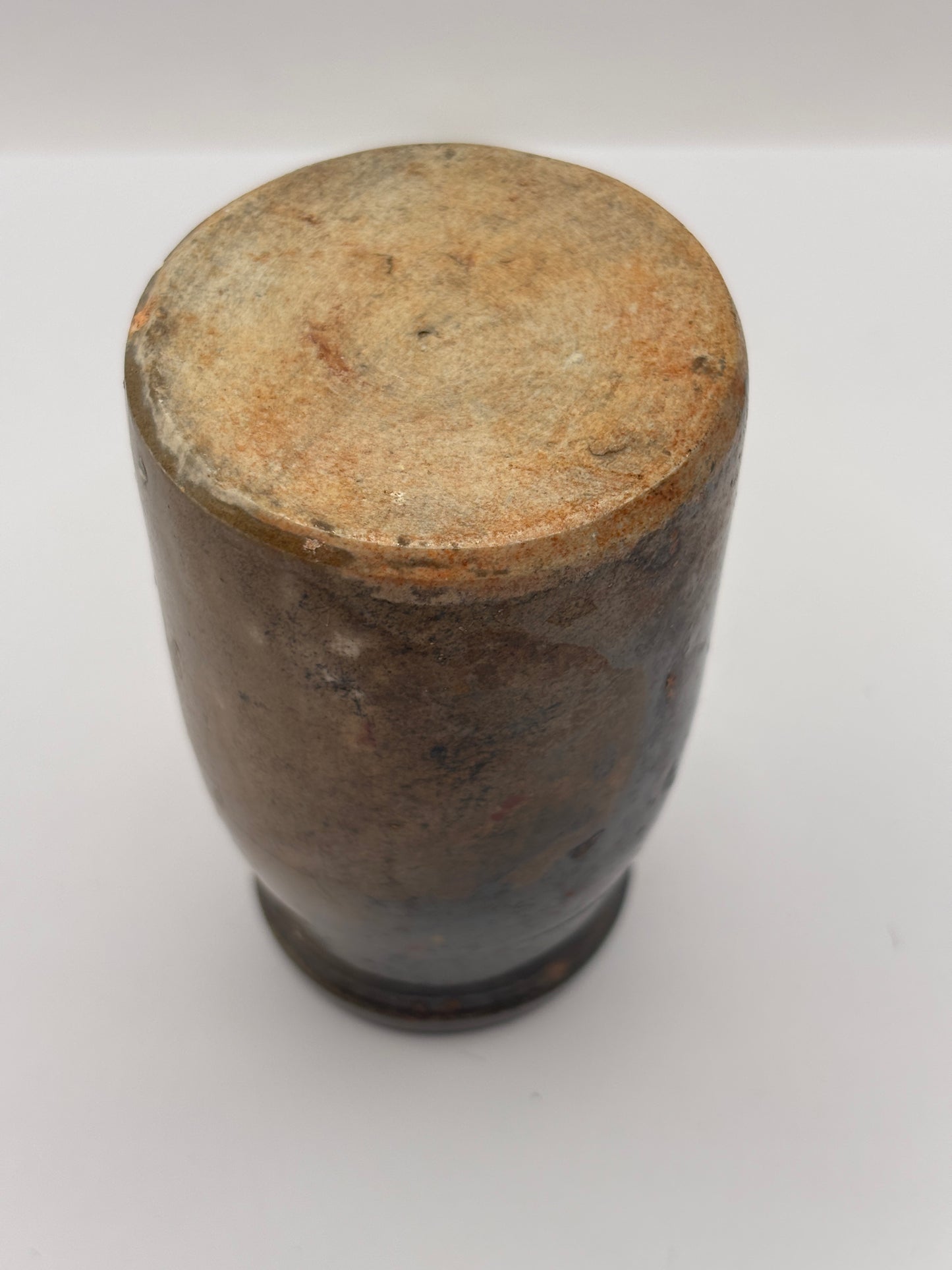 Old stoneware jar, creamer, churn