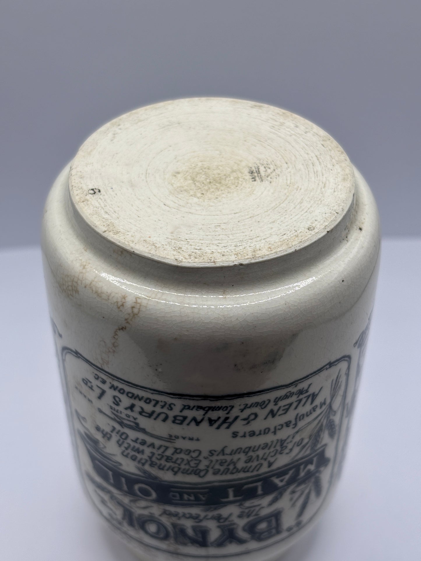 Old Bynol advertising jar