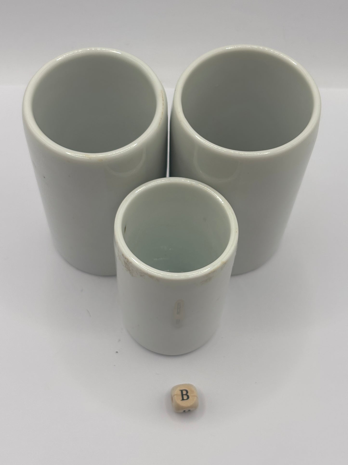 3 old stoneware jars & pots (B)