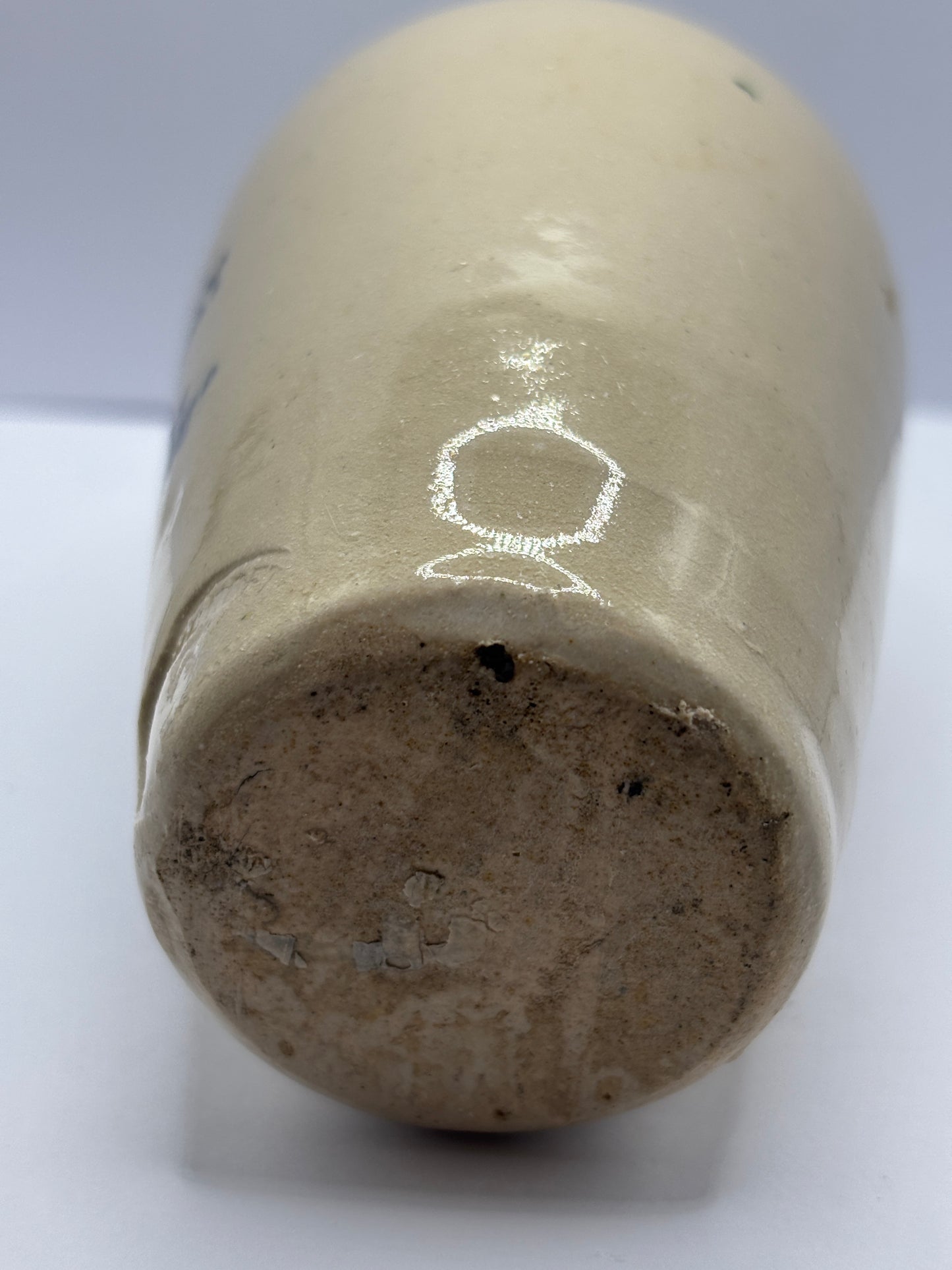 Old advertising stoneware cream pot, The Galloway creamery Stranraer