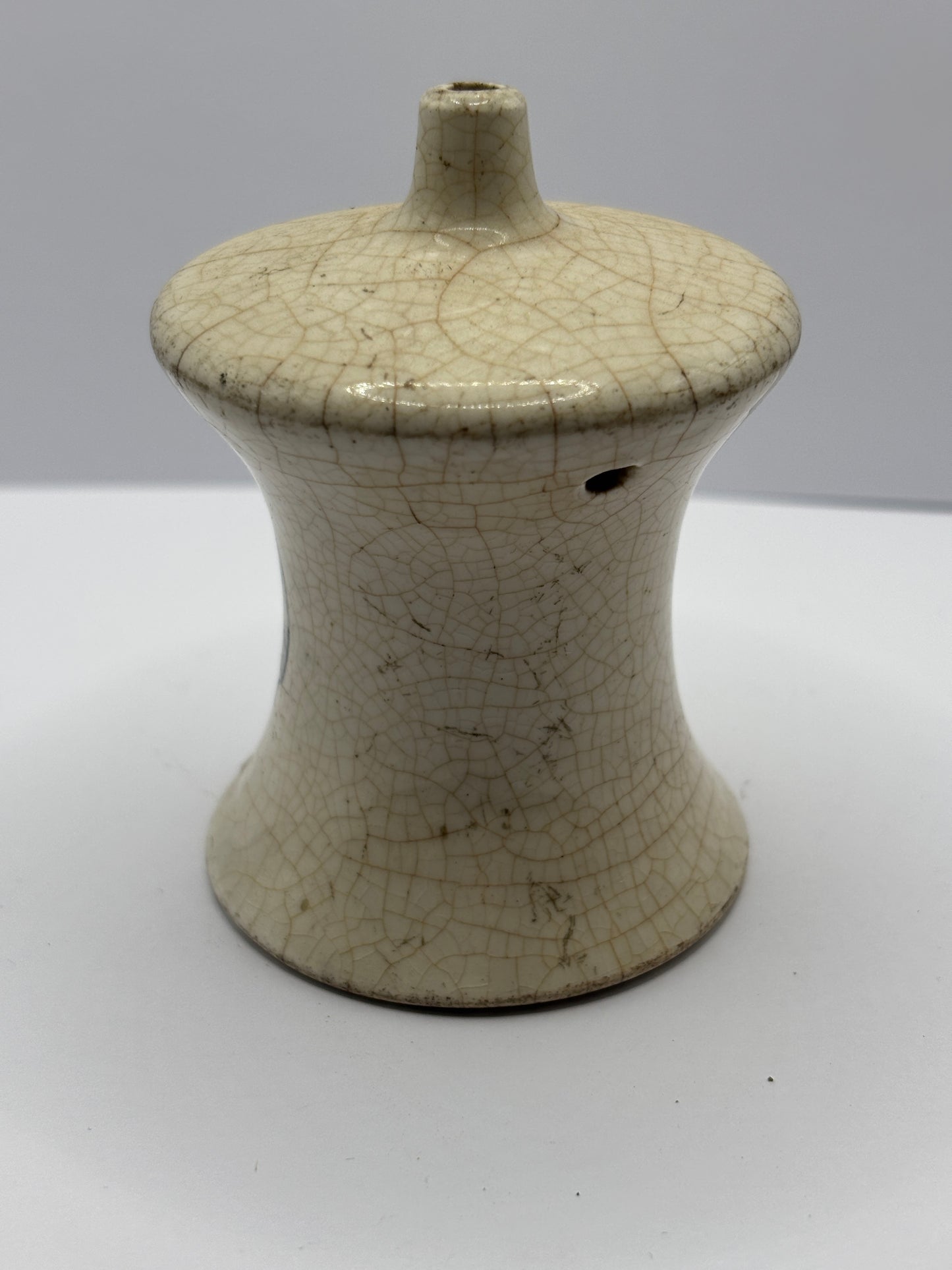 Old advertising pie funnel, The Gourmet Pie funnel, stained & crazed