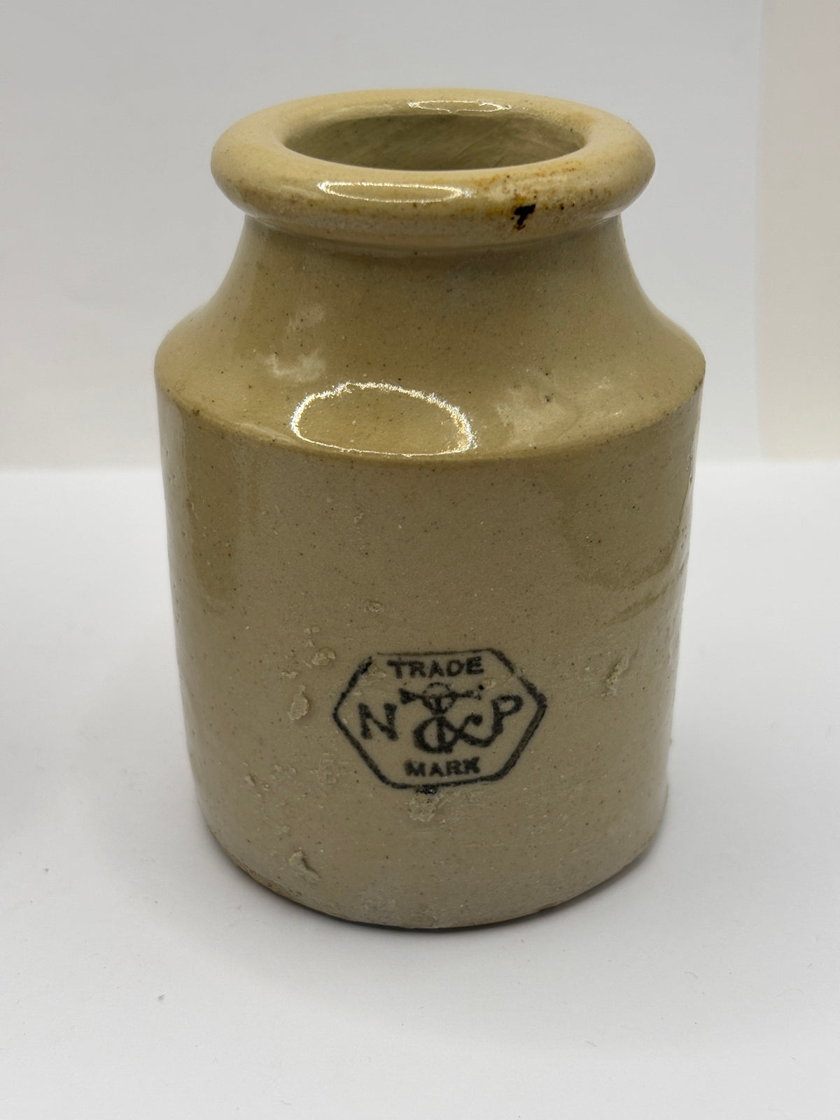 Old advertising jar, Taylors prepared mustard. 8.5cms