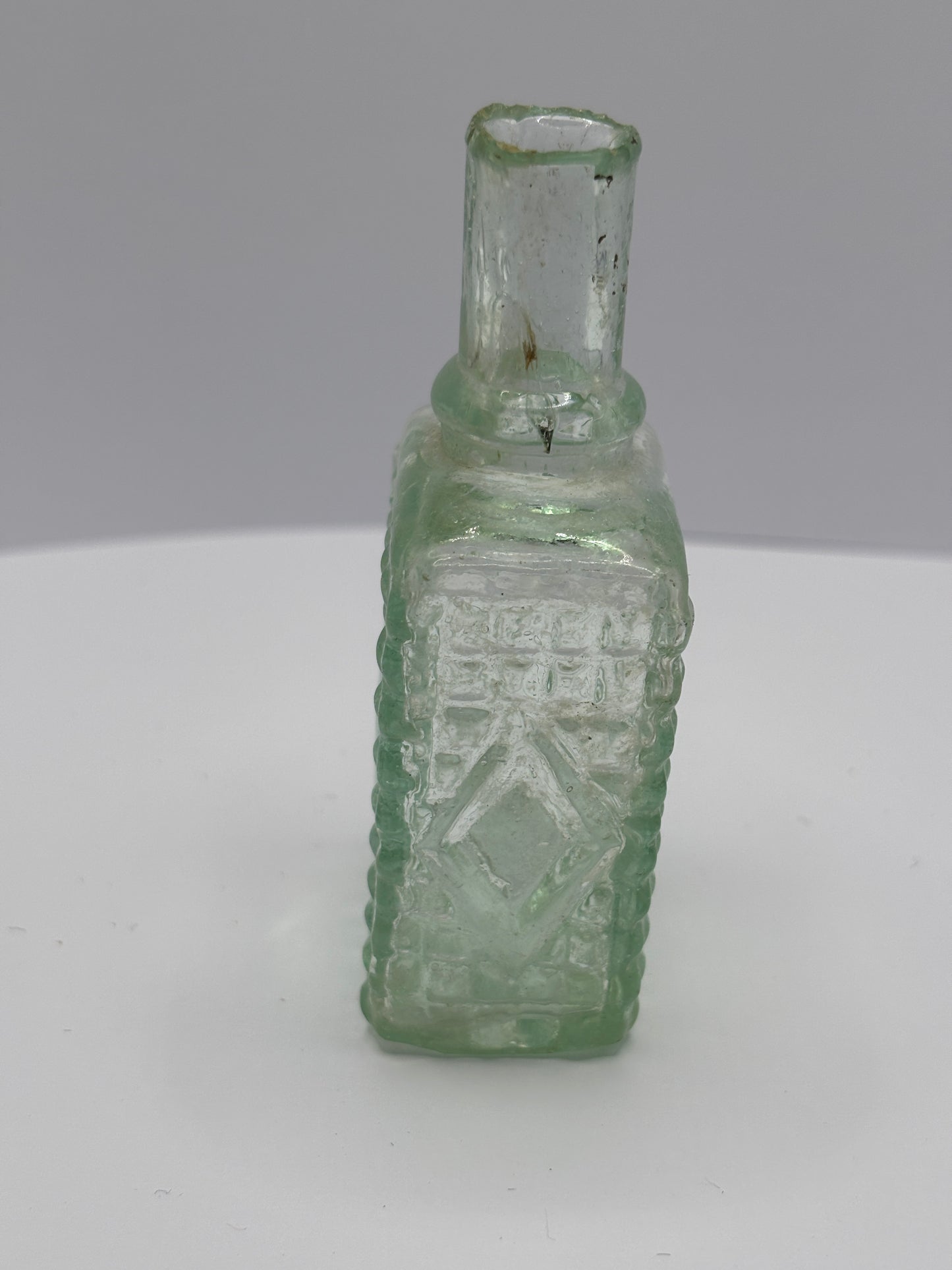 Old early glass scent bottle