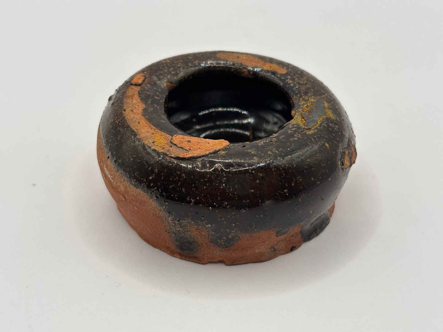 Early small salt glaze dish