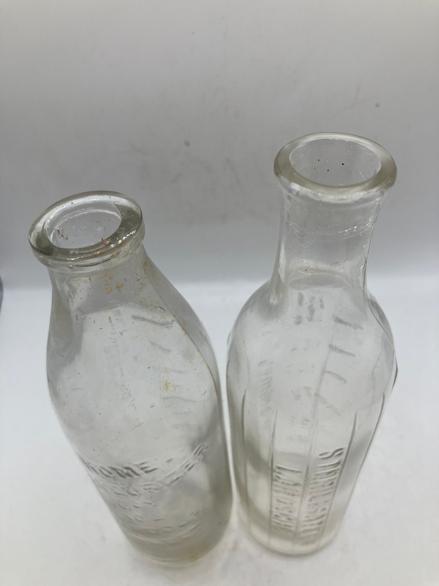 2 vintage baby feeders, feeding bottles