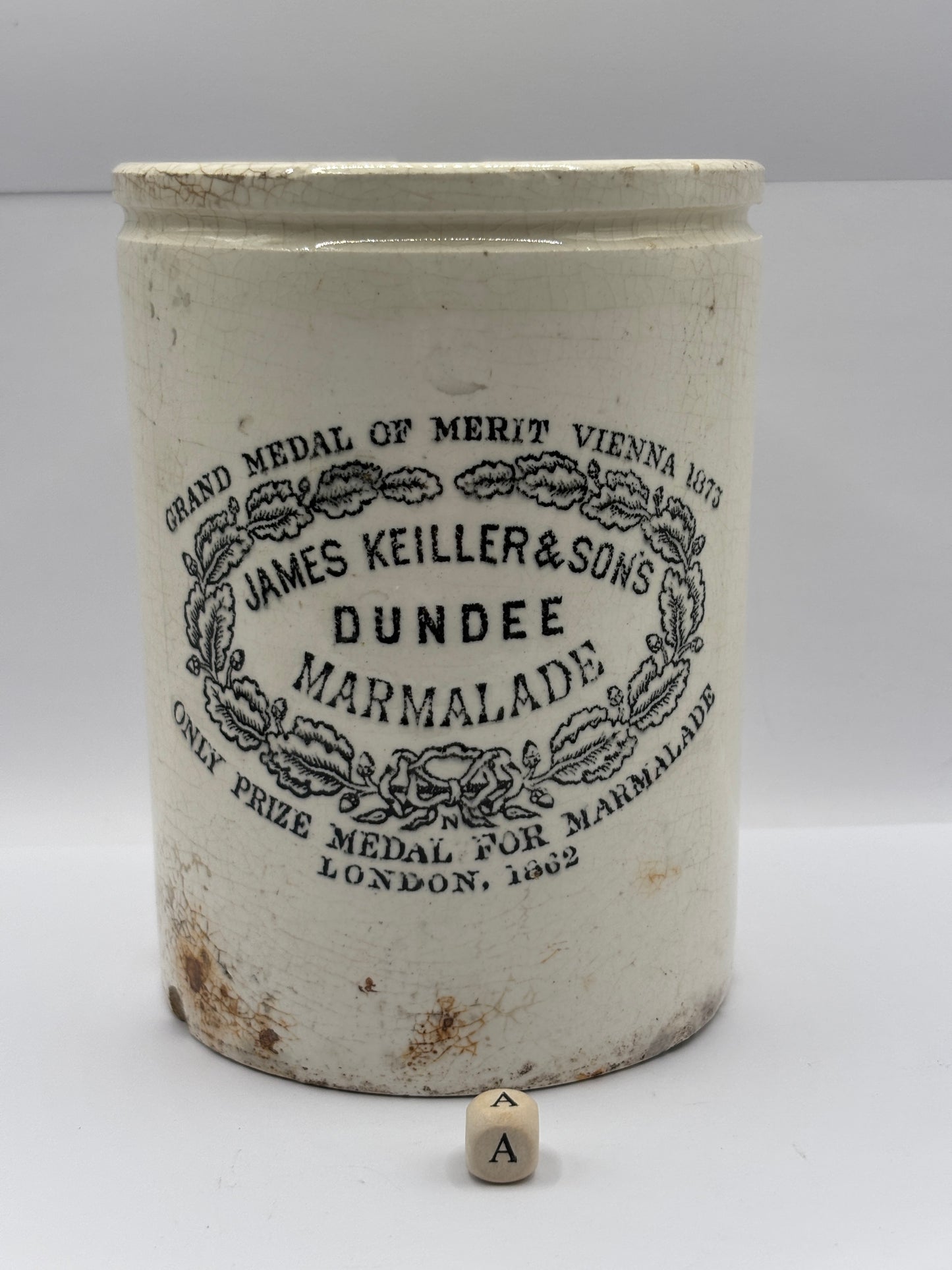 Old 2lb James Keiller dundee marmalade jar (a)