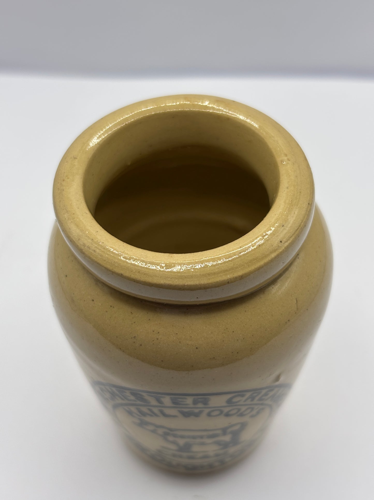 Old Manchester advertising cream pot, Hailwoods cream