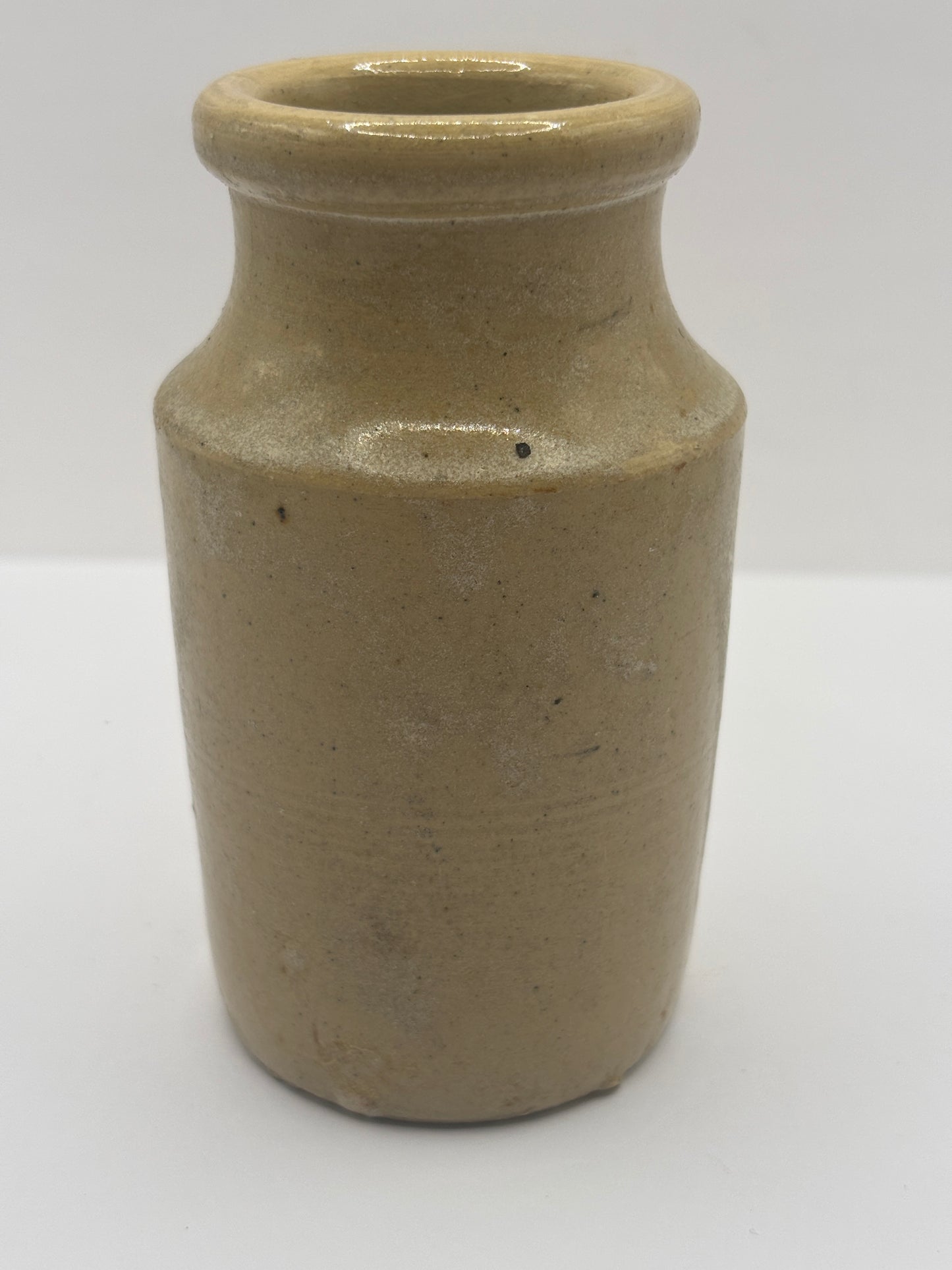 Old stoneware wide mouthed jar