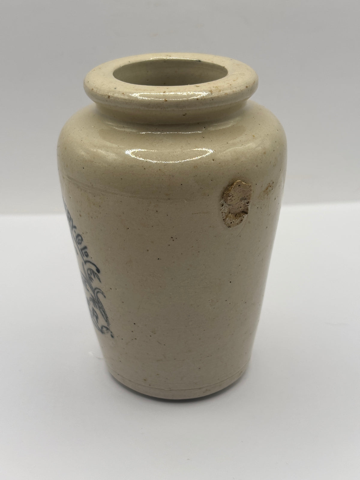 Old advertising cream pot, Galloway creamery, Stranraer