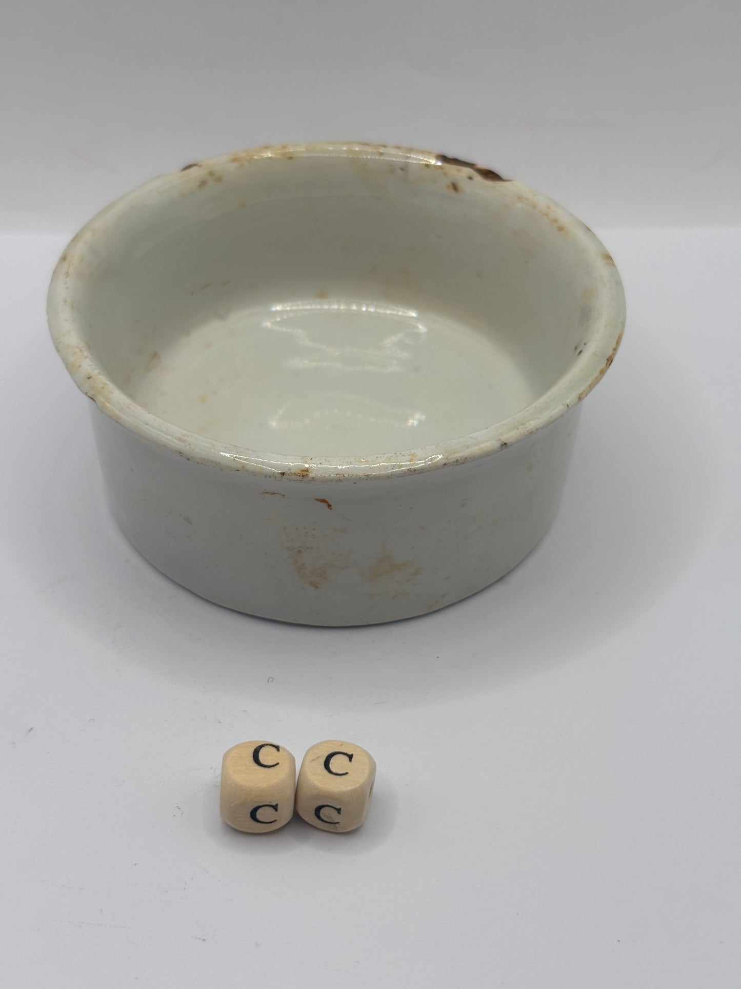 Old Mrs moors advertising meat paste pot (cc) damaged