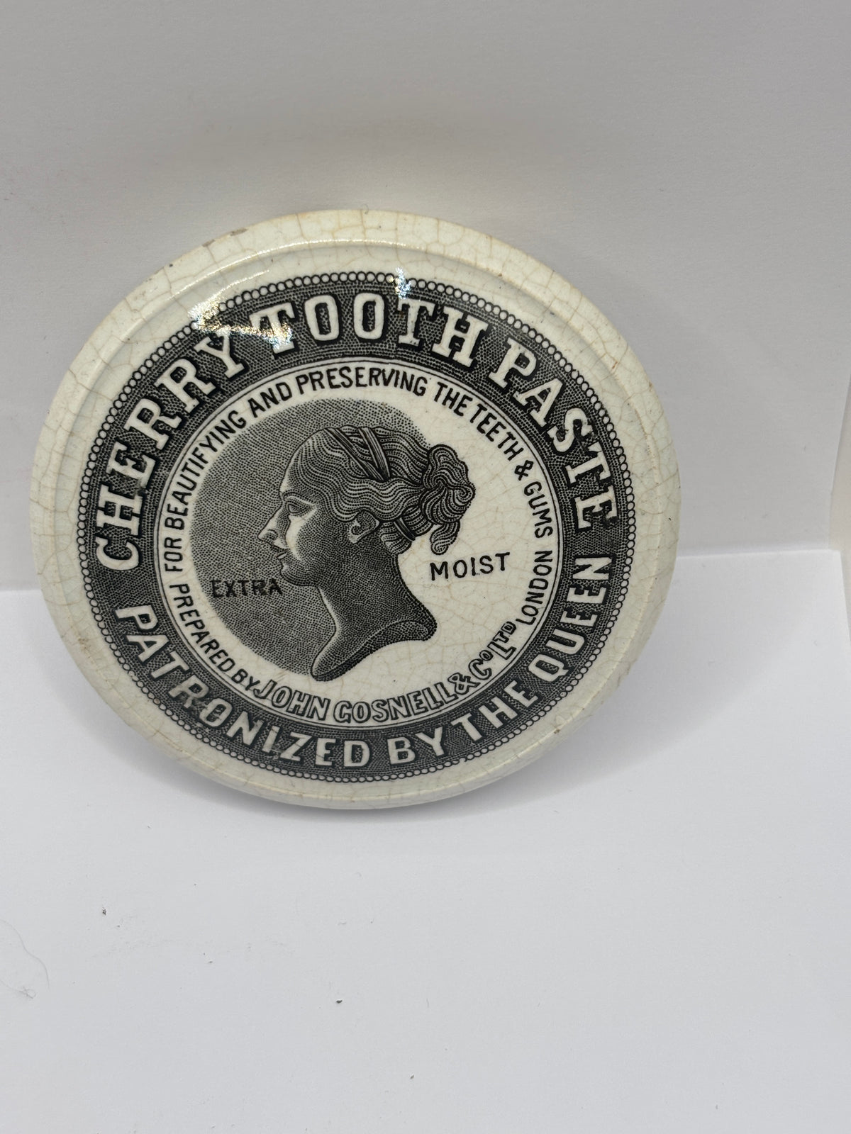 Old advertising lid, John Gosnells cherry toothpaste 🍒