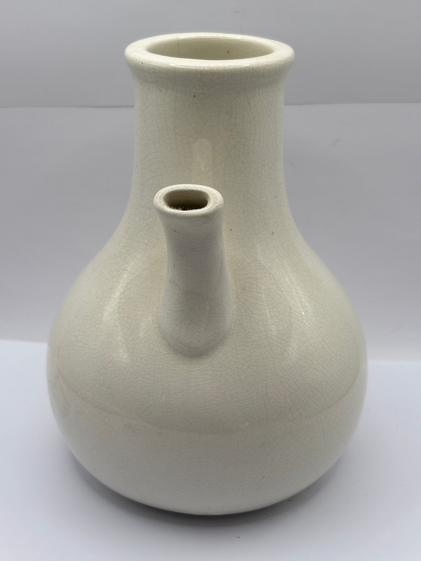 Old stoneware advertising inhaler, improved inhaler