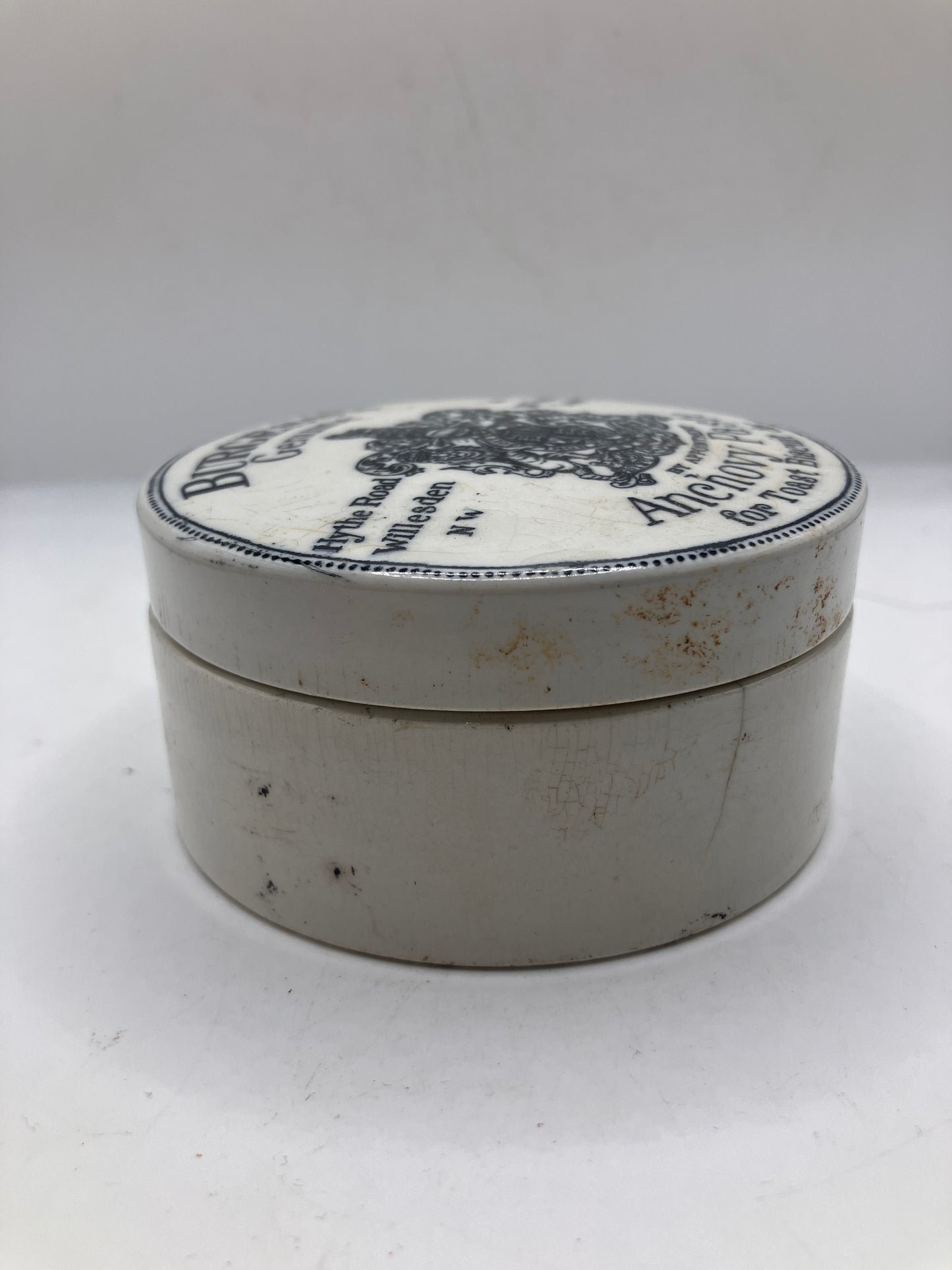 Advertising lid & base, Burgess anchovy paste