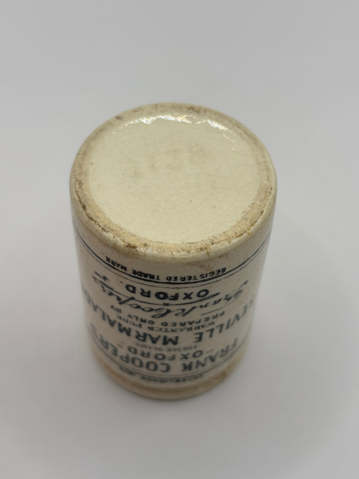 RARE miniature size Frank Cooper marmalade jar 5.5cms