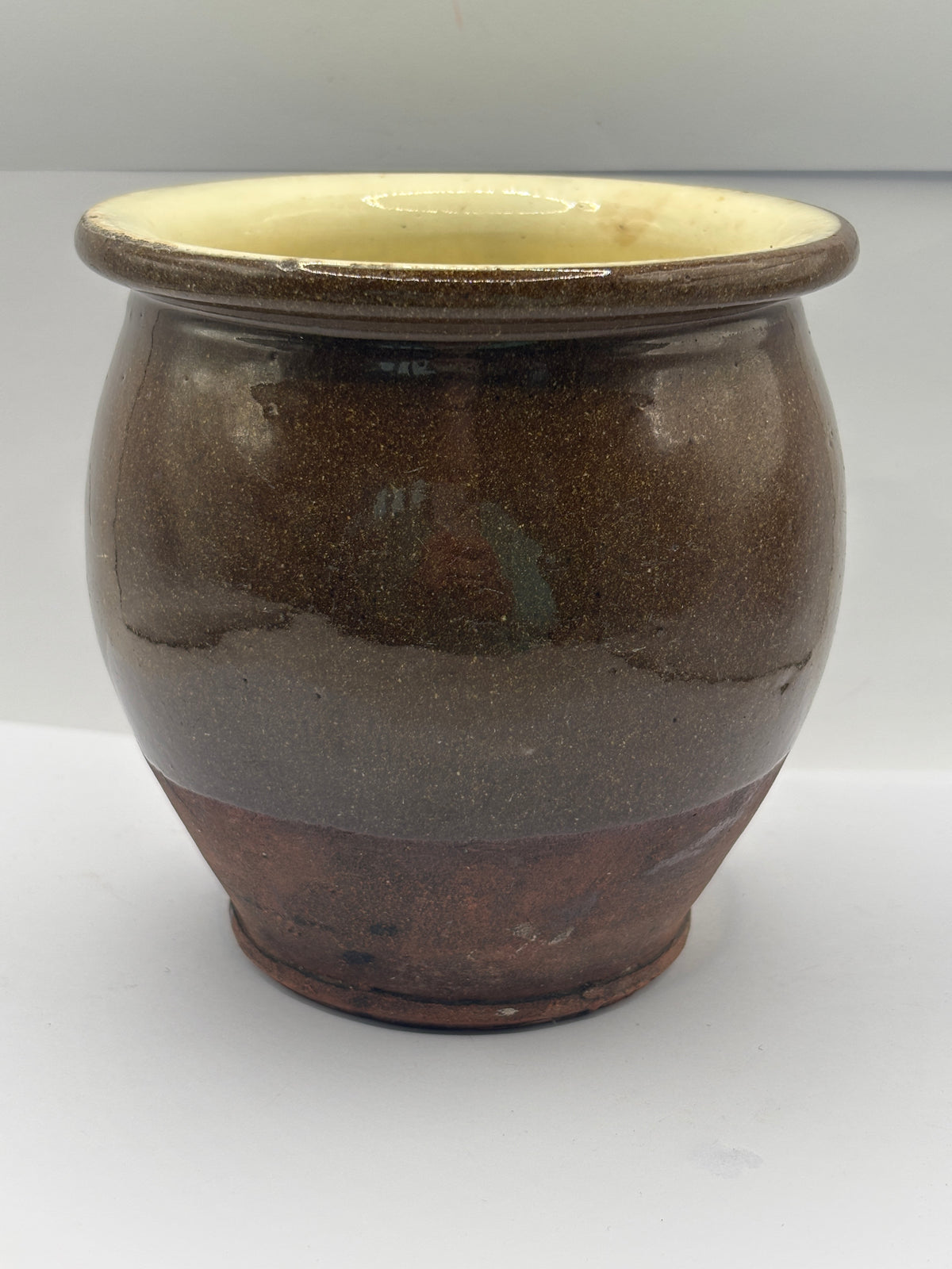 Old stoneware jar/ pantry pot