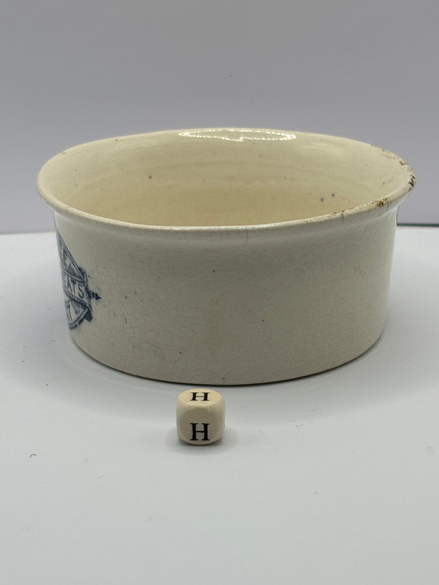 Plumtree home potted meats advertising pot (H)