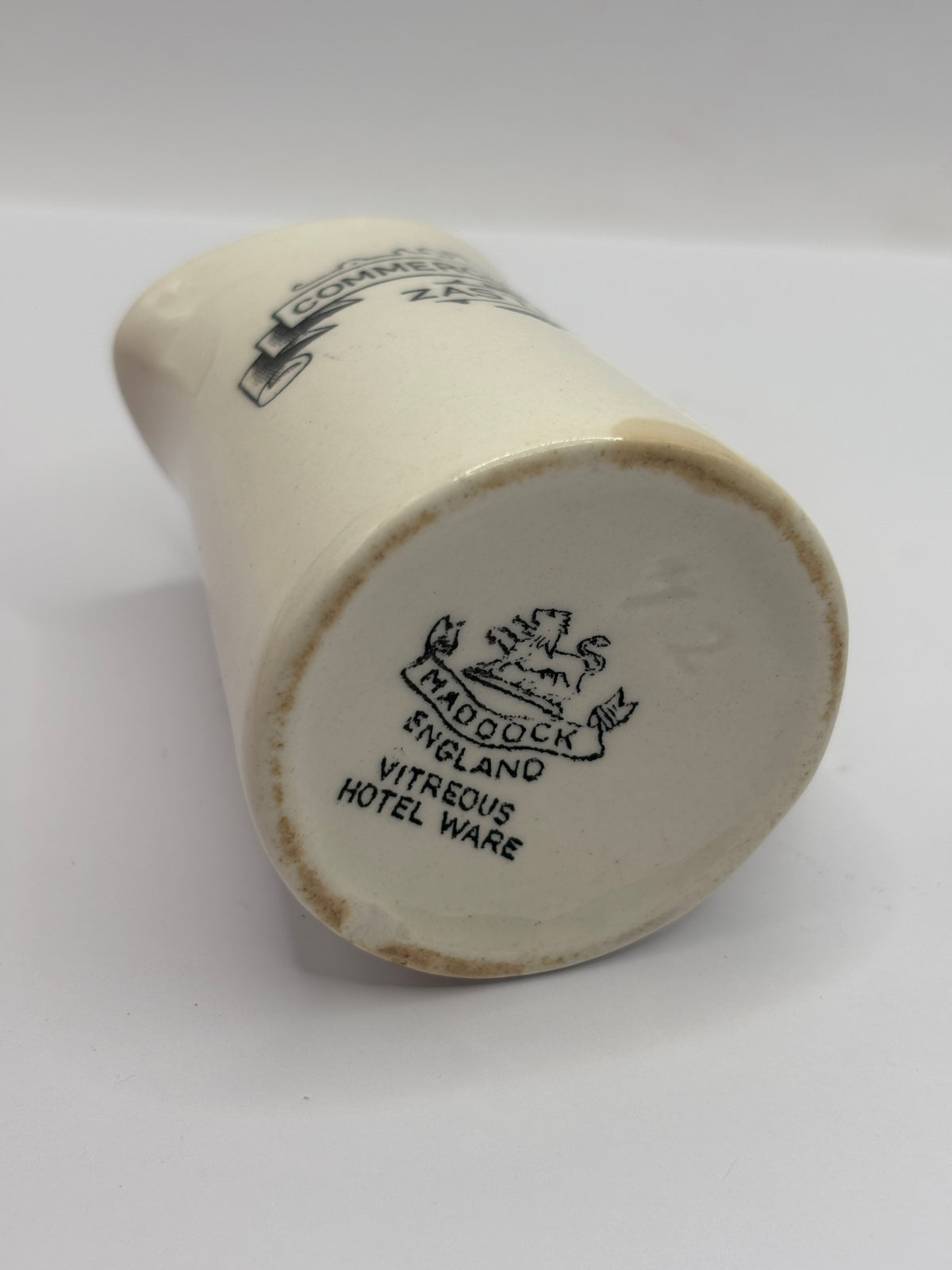 Old advertising creamer jug, Commercial hotel