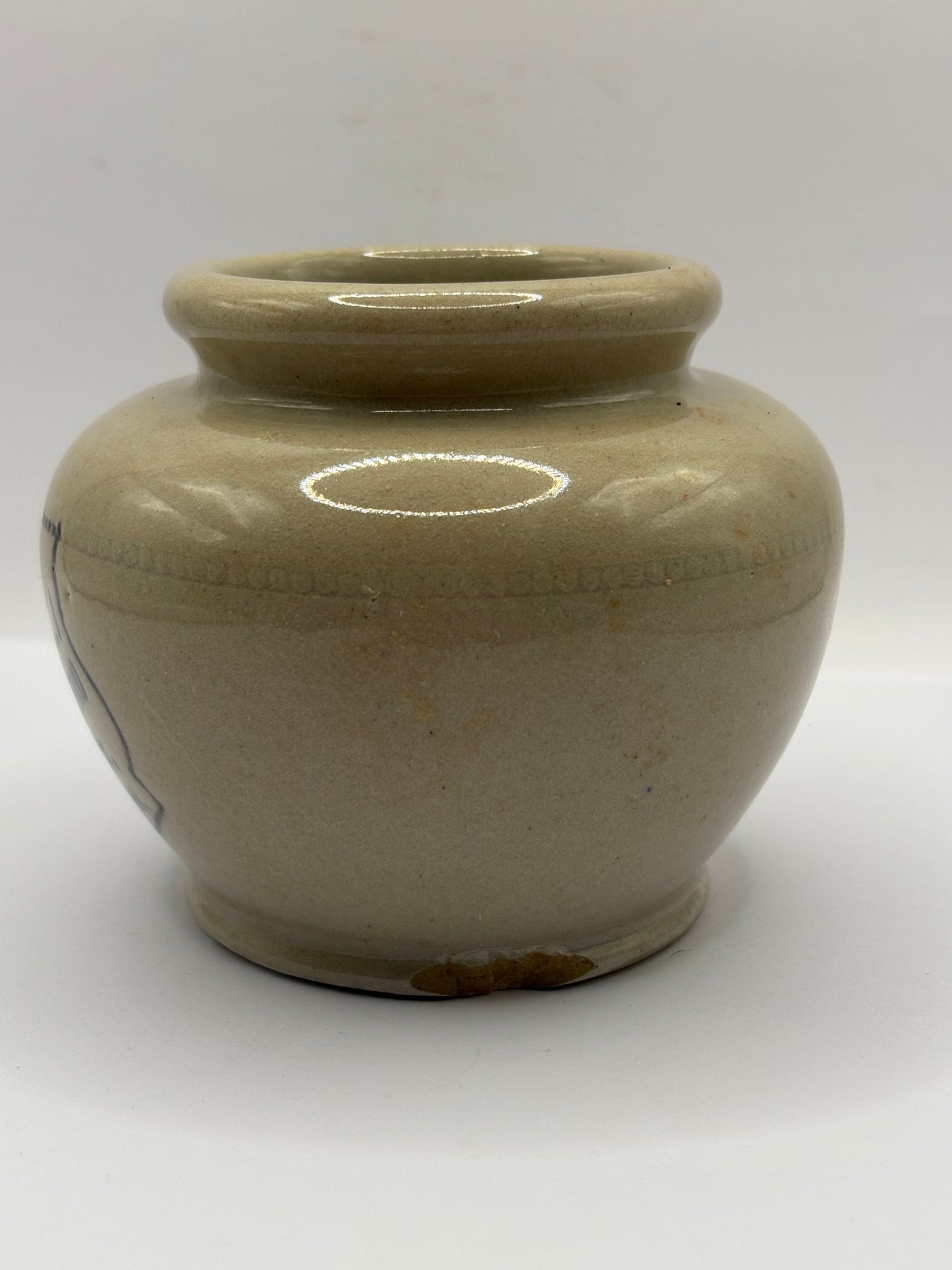 Old advertising jar, Boudja Manoli Yaghourt Co