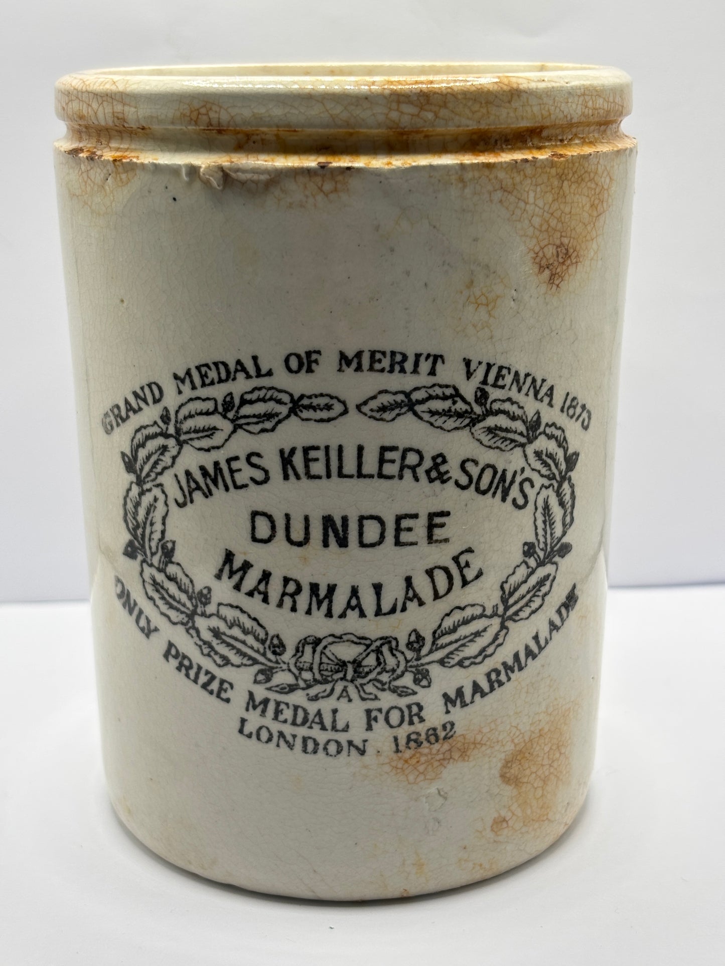 Old 2lb James Keiller Dundee marmalade jar