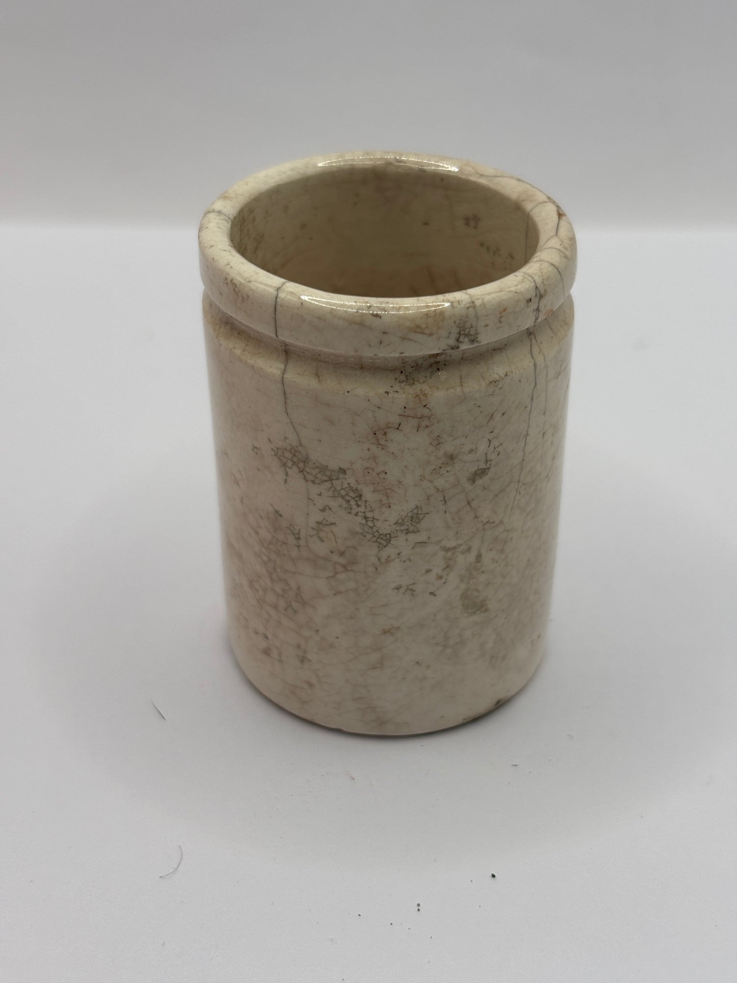 Old miniature James Keiller Dundee marmalade Jar, damaged