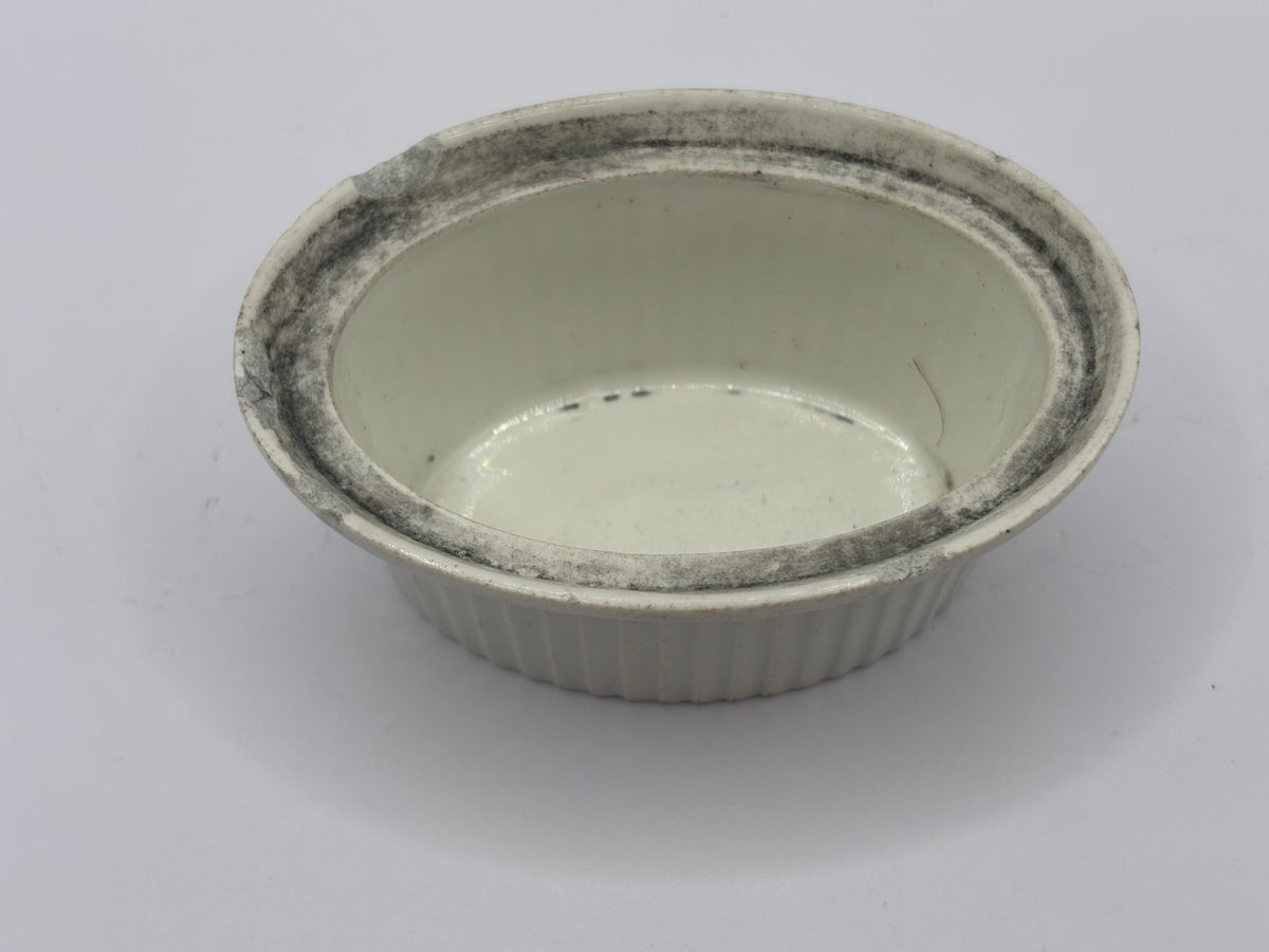 Old french stoneware dish