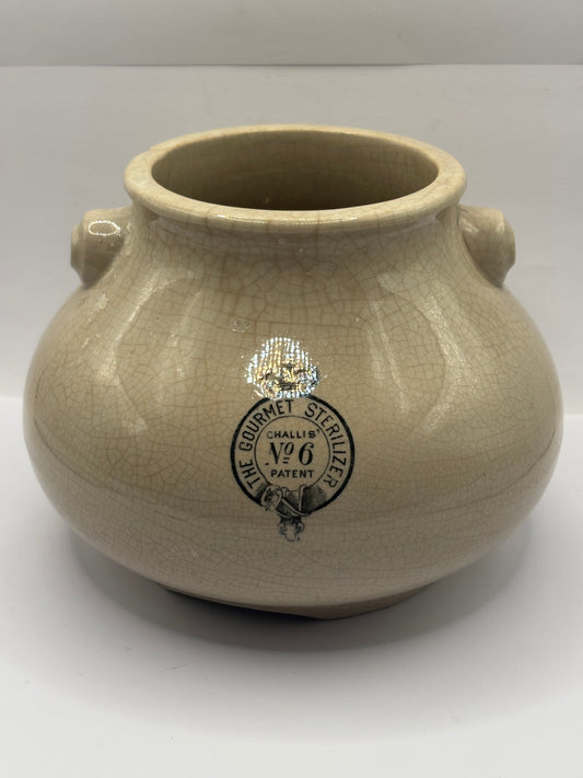 Old advertising bowl, The gourmet steriliser