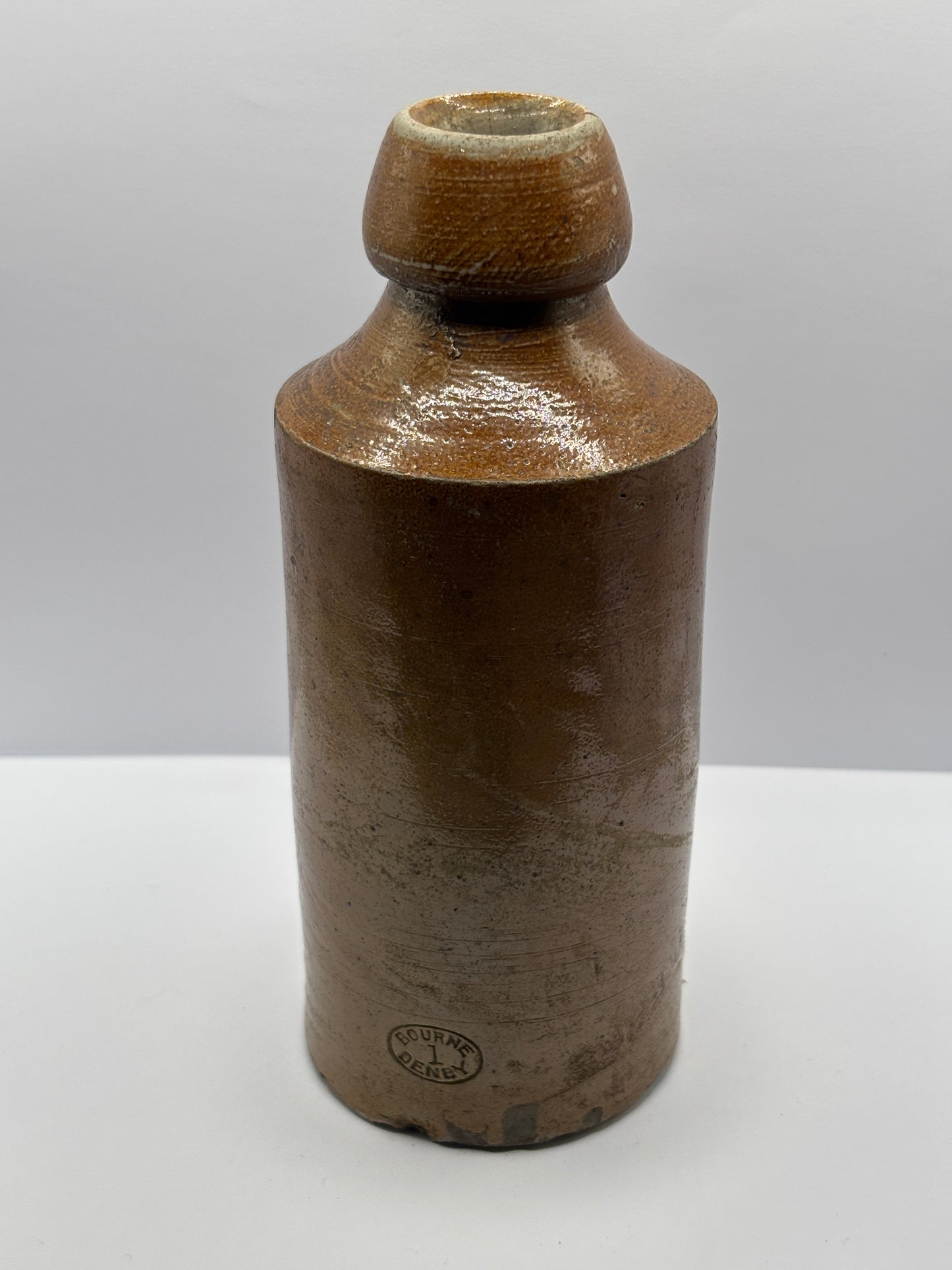 Old schweppes ginger beer bottle, damaged